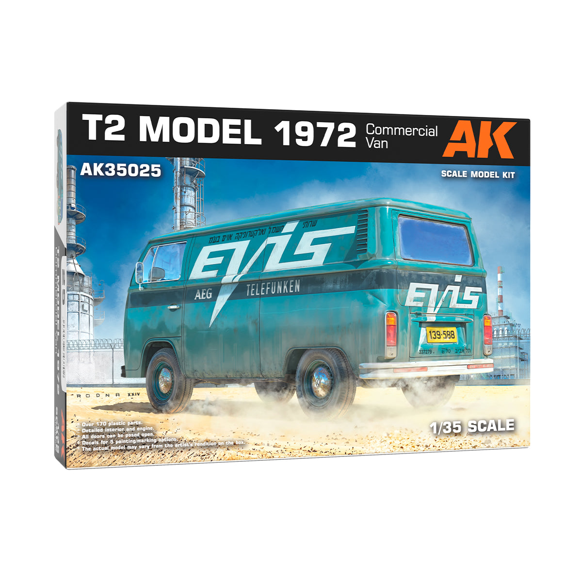 AK35025 - T2 MODEL 1972 COMMERCIAL VAN 1/35