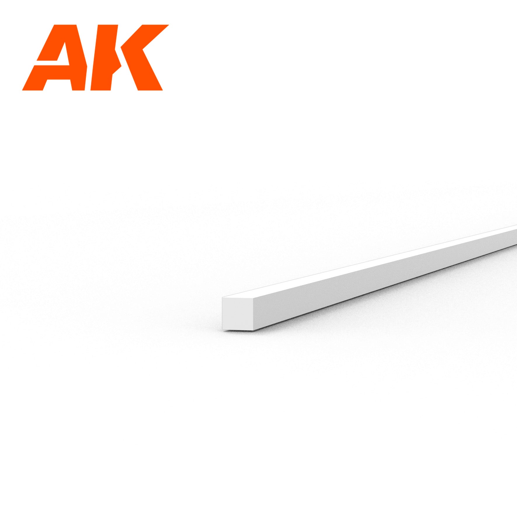 AK6507 - Styrene Strip - 0.50 x 0.50 x 350mm (10 units)