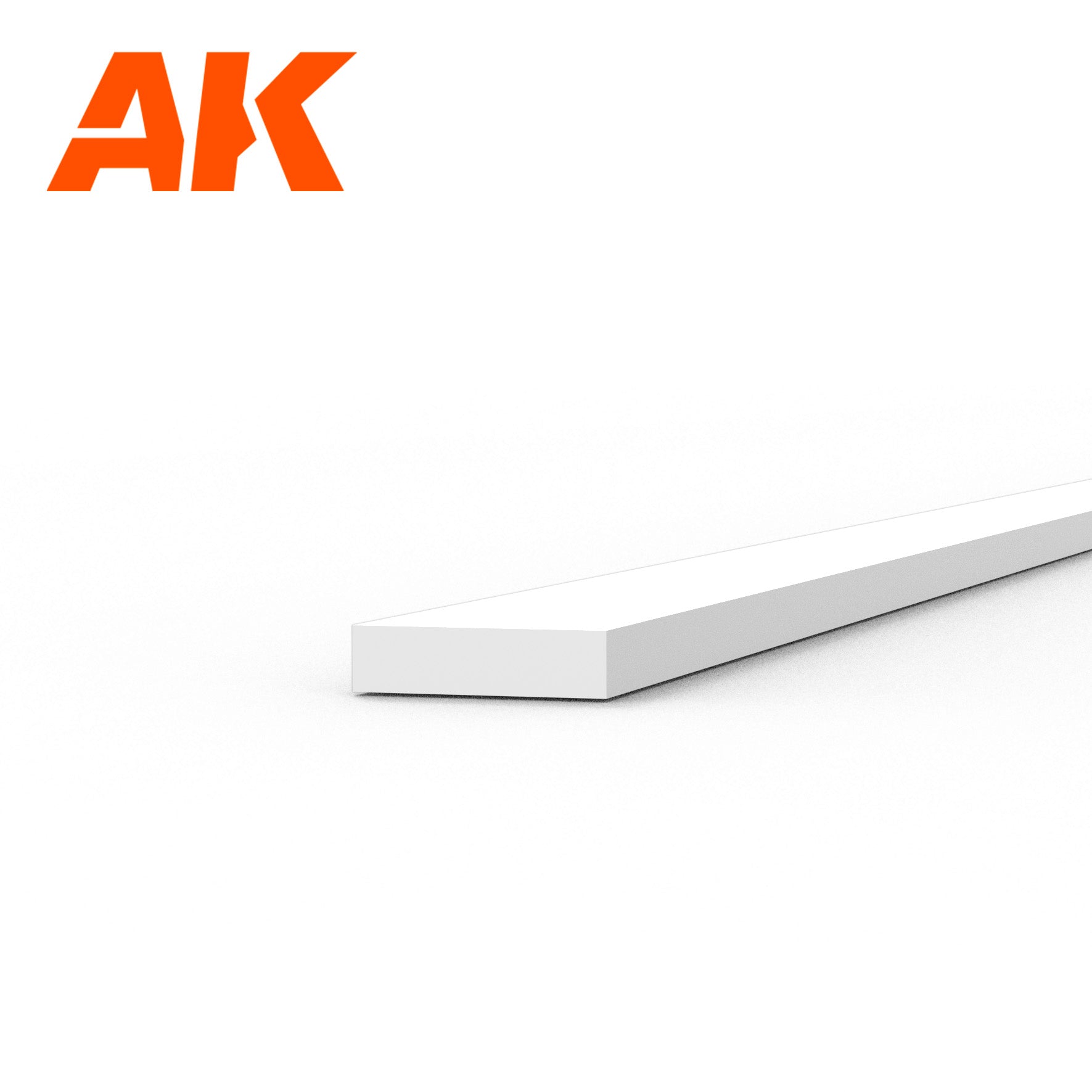 AK6509 - Styrene strip - 0.50 x 2.00 x 350mm (10 units)