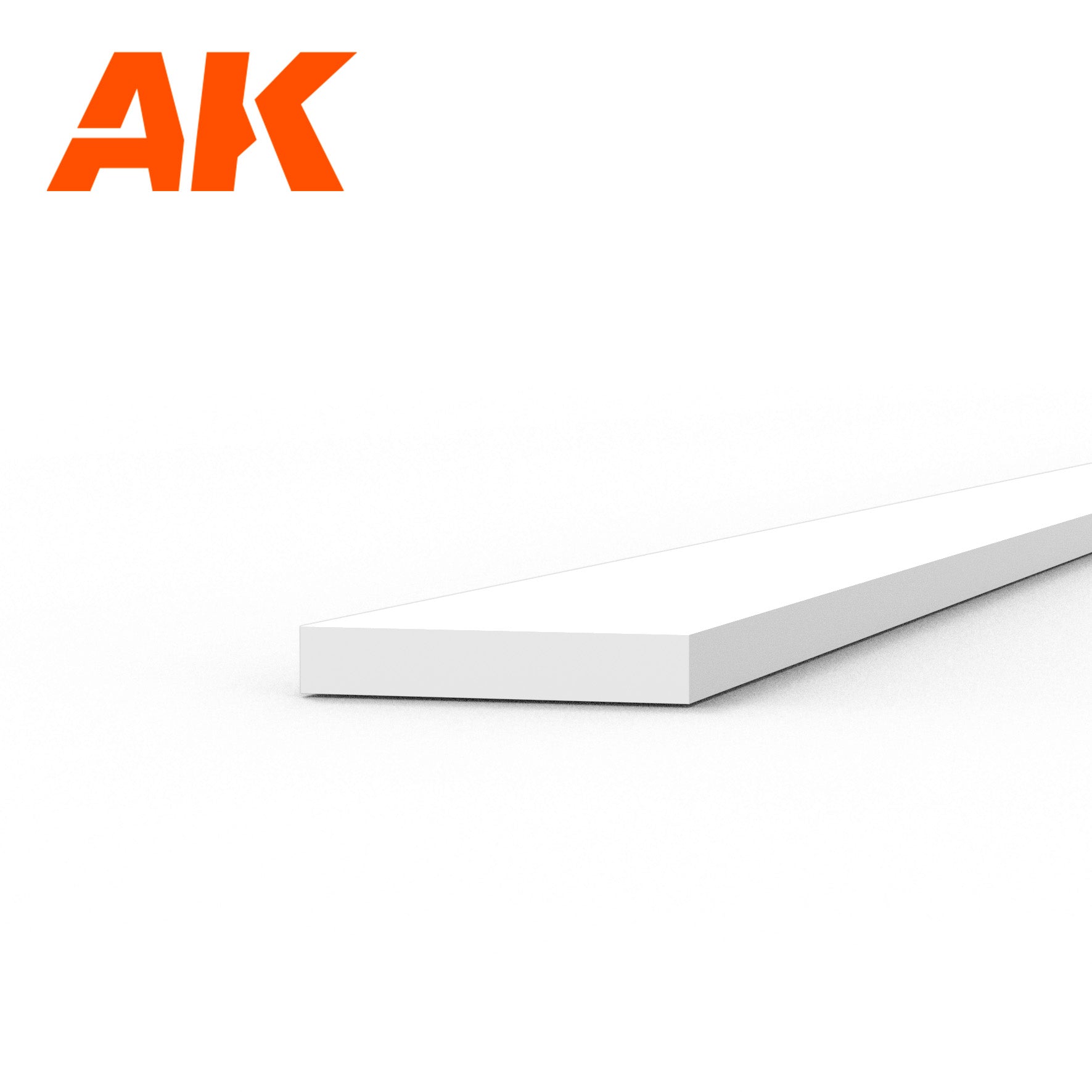 AK6510 - Styrene Strip - 0.50 x 3.00 x 350mm (10 units)