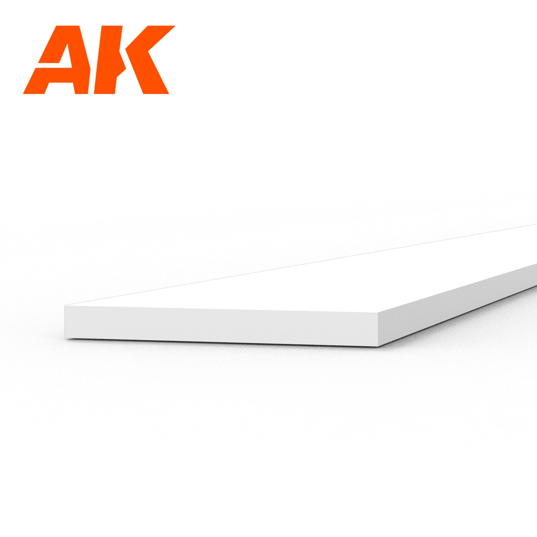 AK6512 - Styrene Strip - 0.50 x 5.00 x 350mm (10 units)