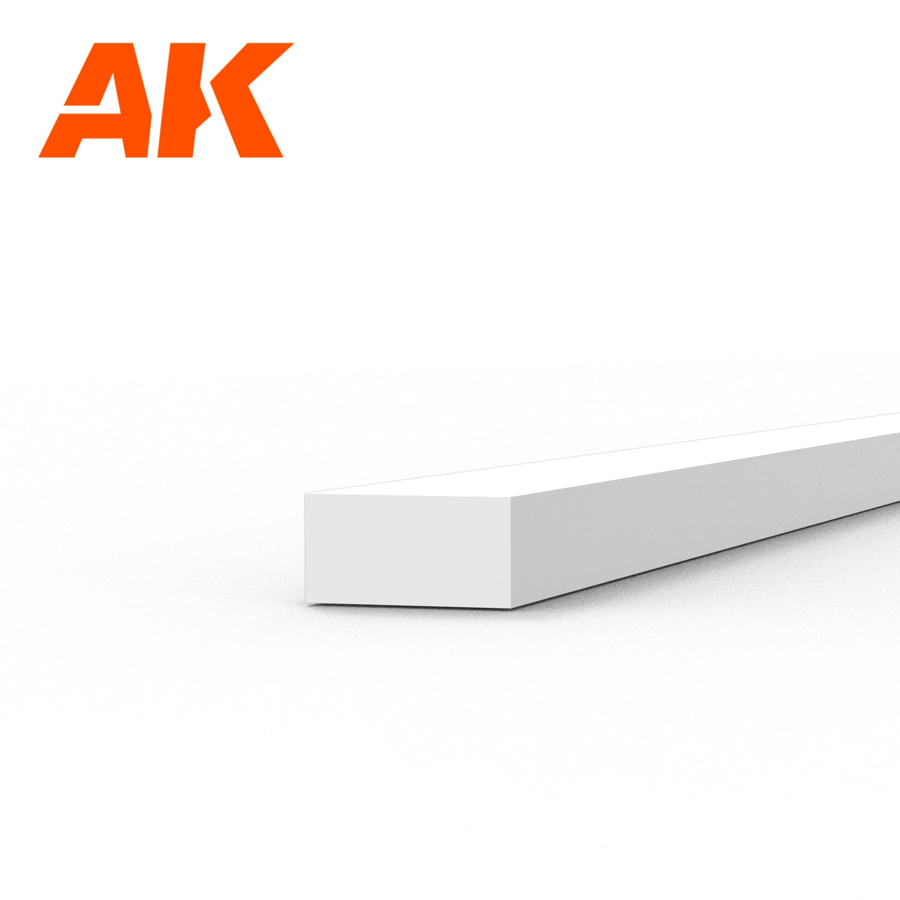 AK6520 - Styrene Strip - 1.00 x 2.00 x 350mm (10 units)