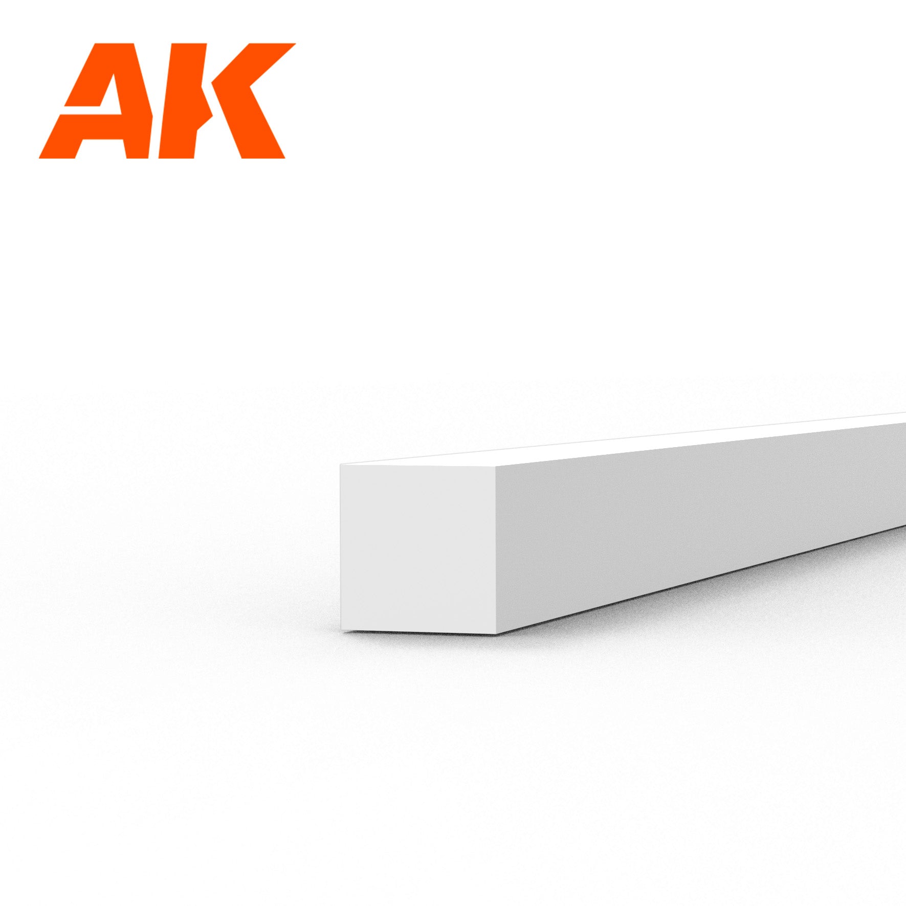 AK6524 - Styrene Strip - 1.50 x 1.50 x 350mm (10 units)