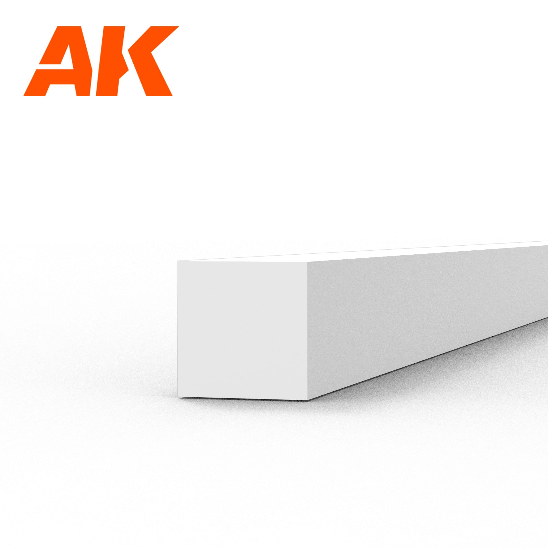 AK6529 - Styrene Strip - 2.00 x 2.00 x 350mm (9 units)