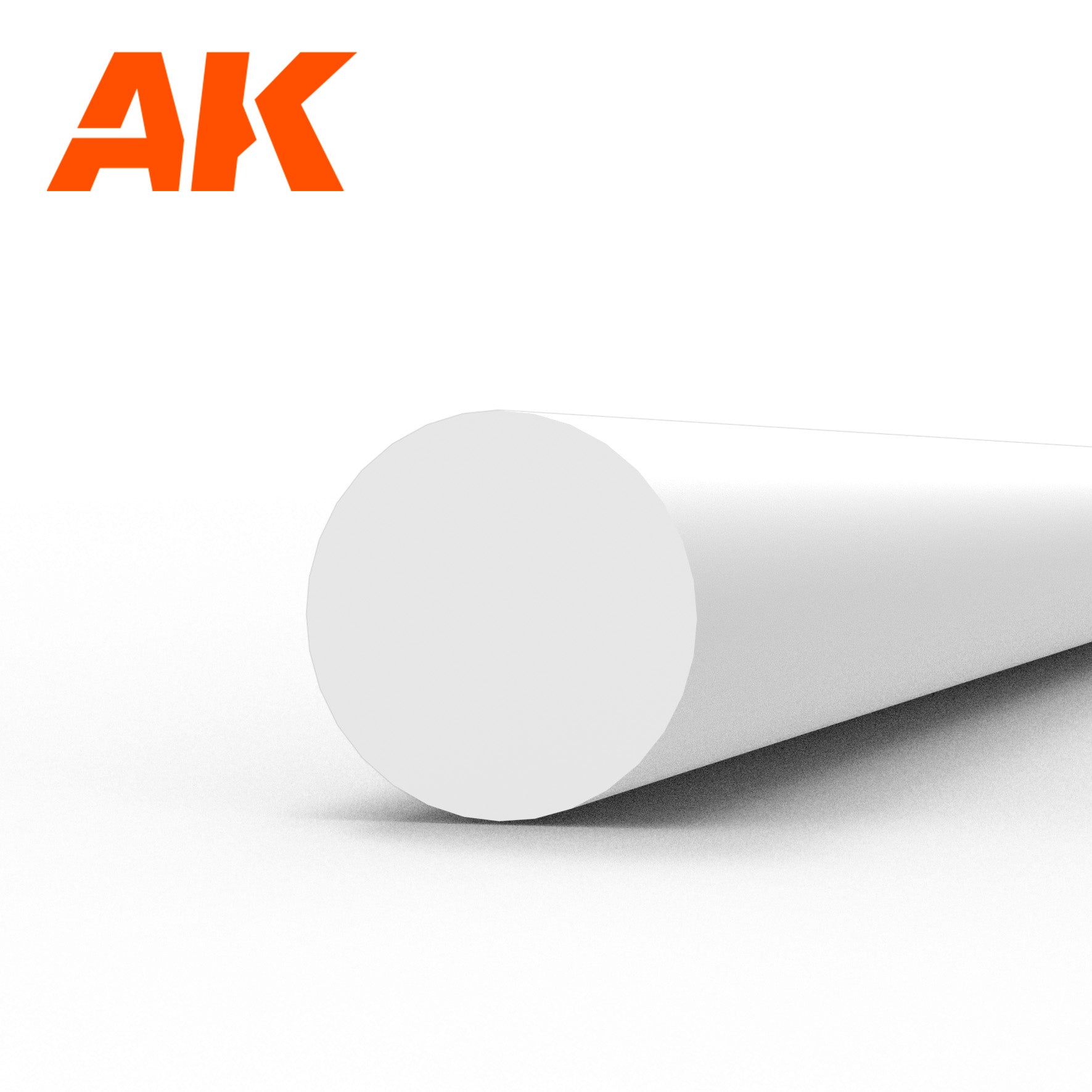 AK6541 - Rod 3.00 diameter x 350mm - Styrene Strip (4 units)