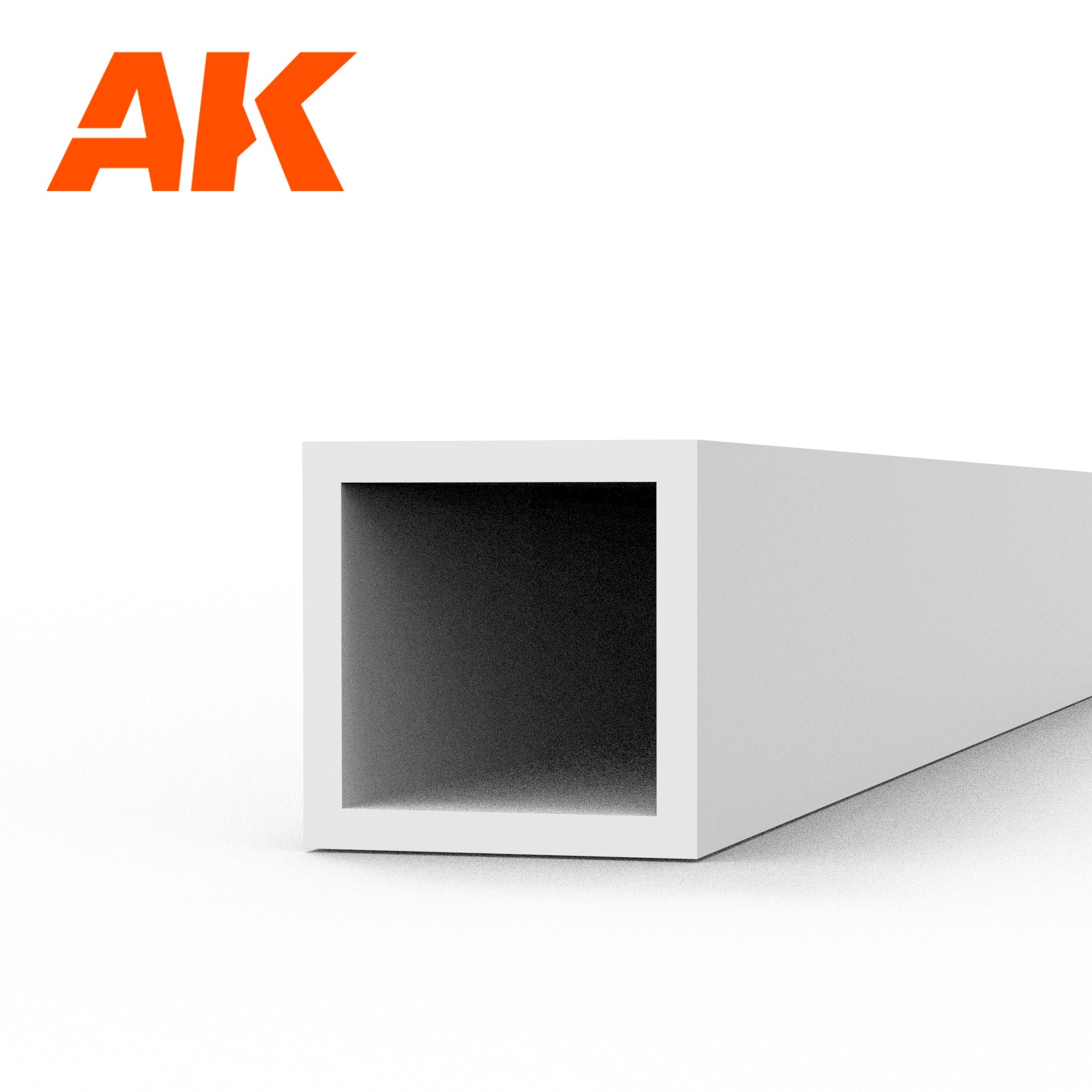 AK6547 - Square Hollow Tube - Styrene Strip - 3.00 x 350mm (0,7MM) - (3 units)