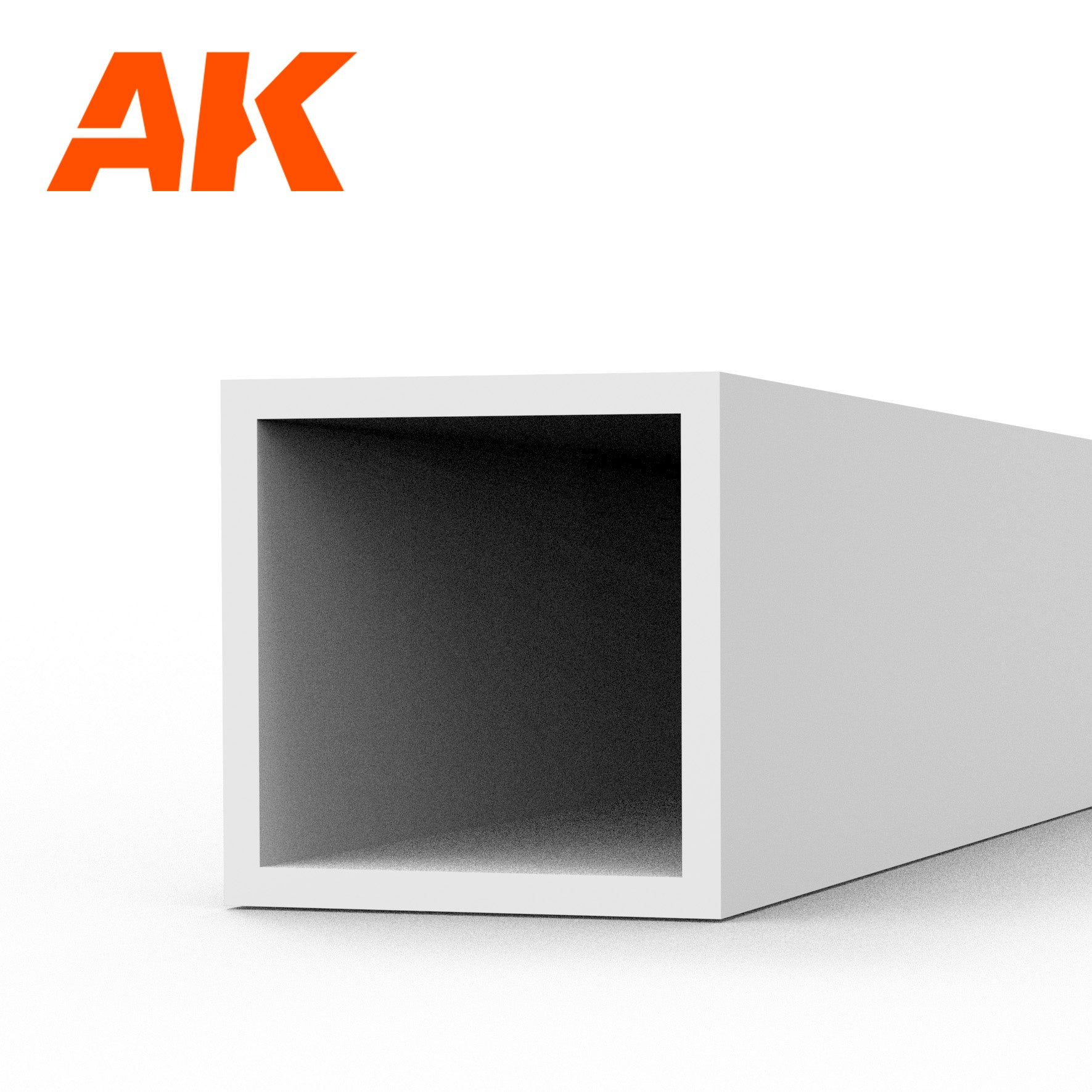 AK6548 - Square Hollow Tube - Styrene Strip - 4.00 x 350mm (0,7MM) - (3 units)