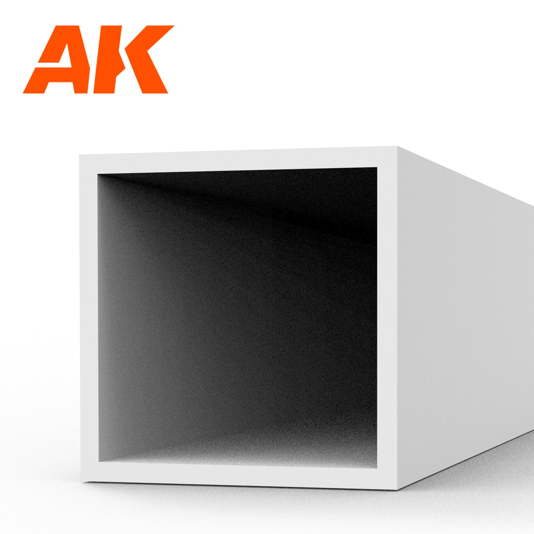 AK6549 - Square Hollow Tube - Styrene Strip - 5.00 x 350mm (0,7MM) - (3 units)
