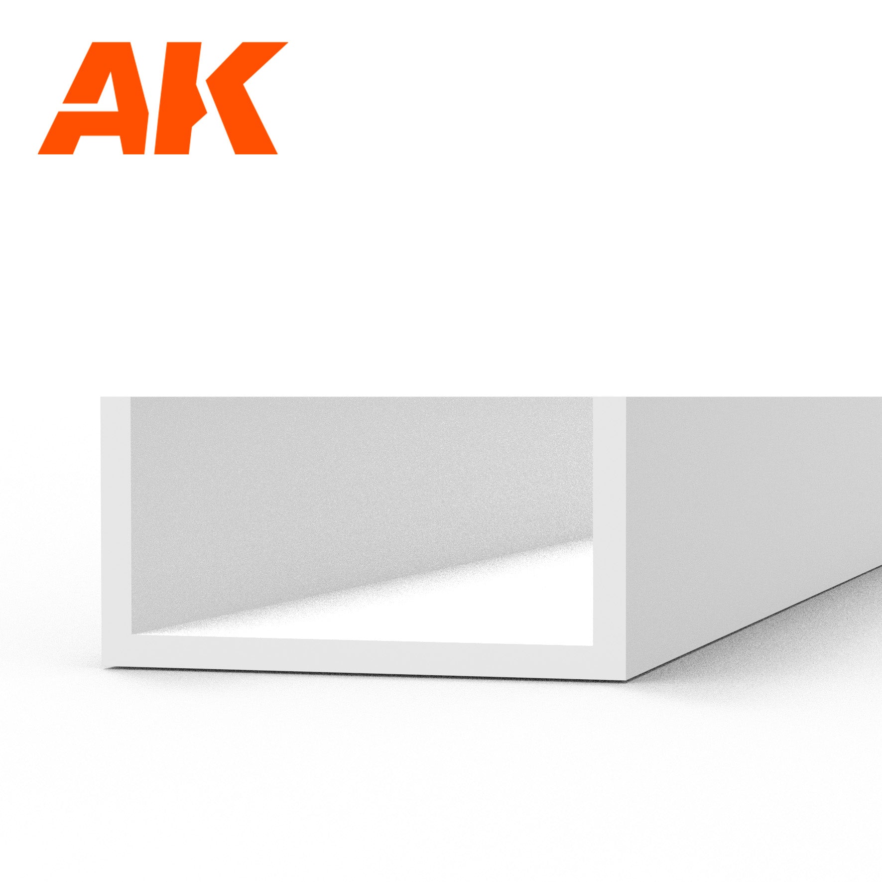 AK6557 - U Channel - Styrene Strip - 5.0 width x 350mm - (3 units)
