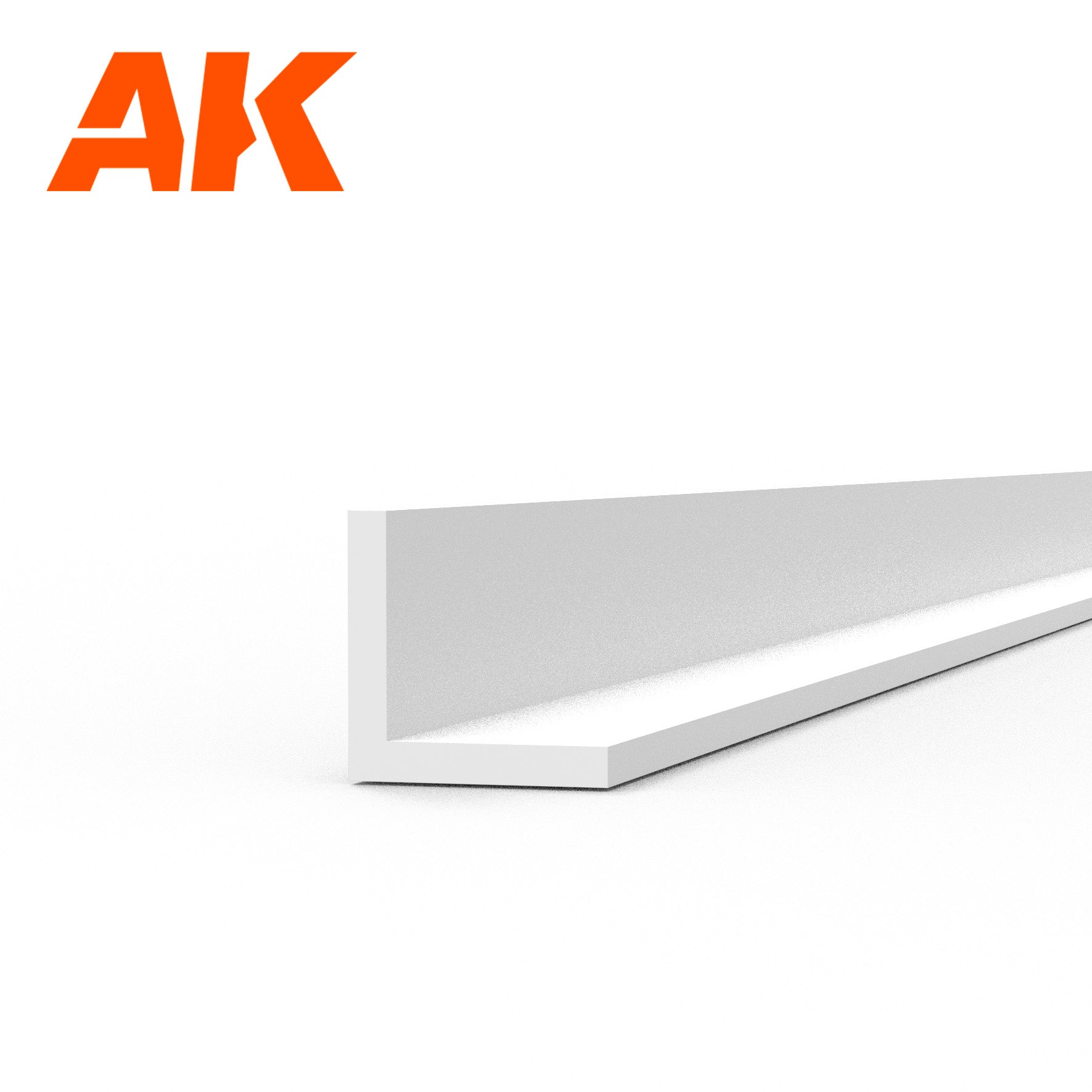 AK6560 -Angle - Styrene Strip - 2.00 x 2.00 x 350mm - (4 units)