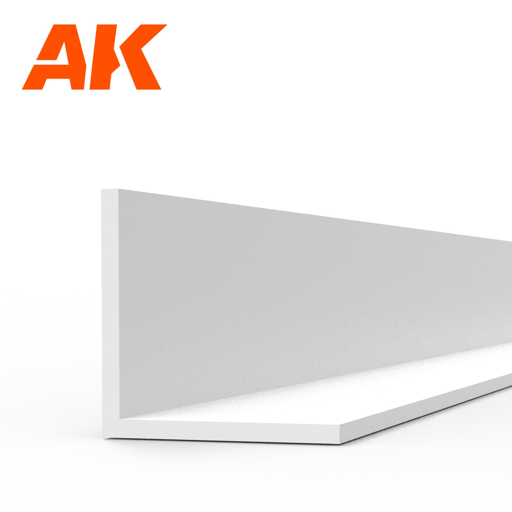 AK6562 - Angle - Styrene Strip - 4.00 x 4.00 x 350mm - (3 units)