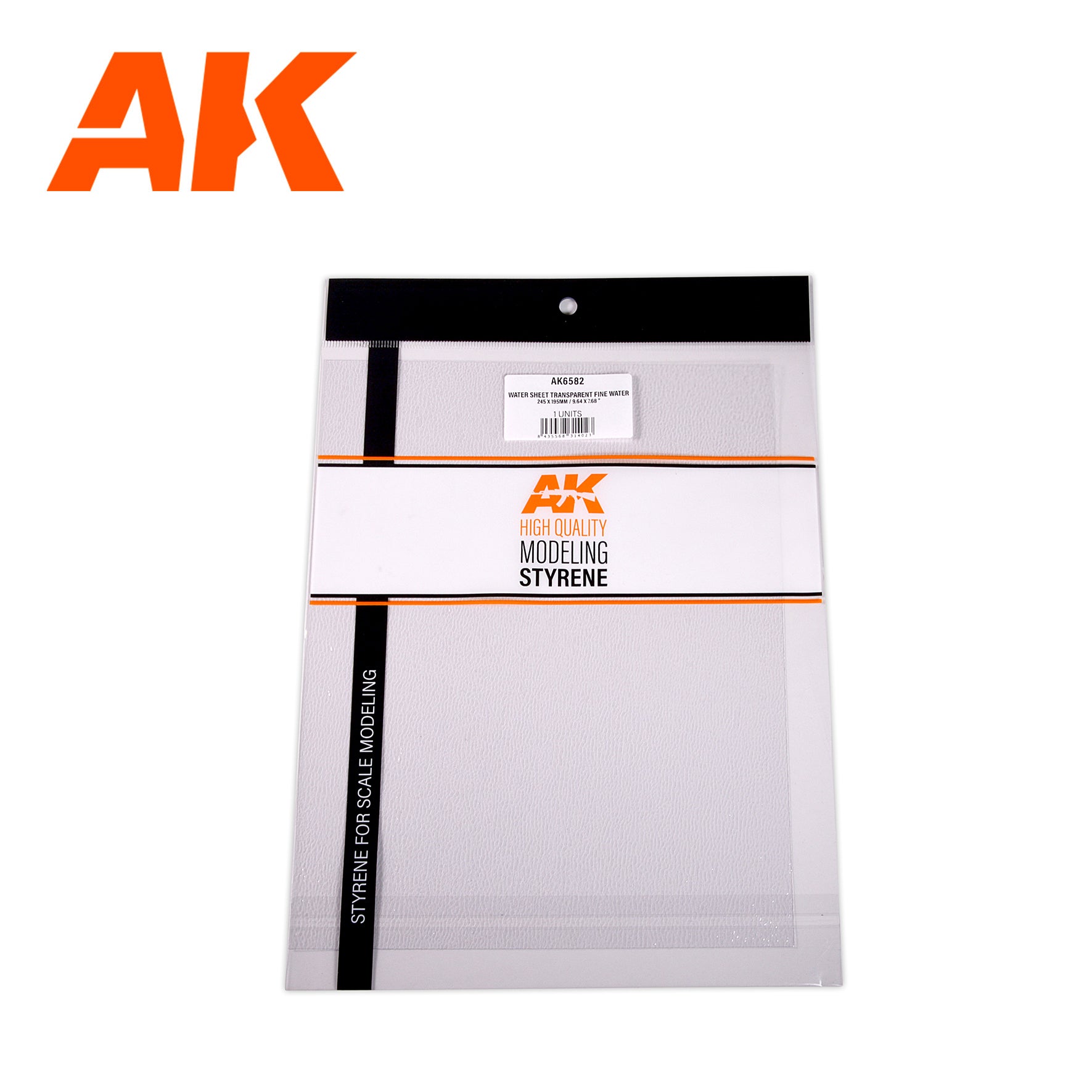 AK6582 - Water Sheet Transparent FINE WATER - 245 x 195mm