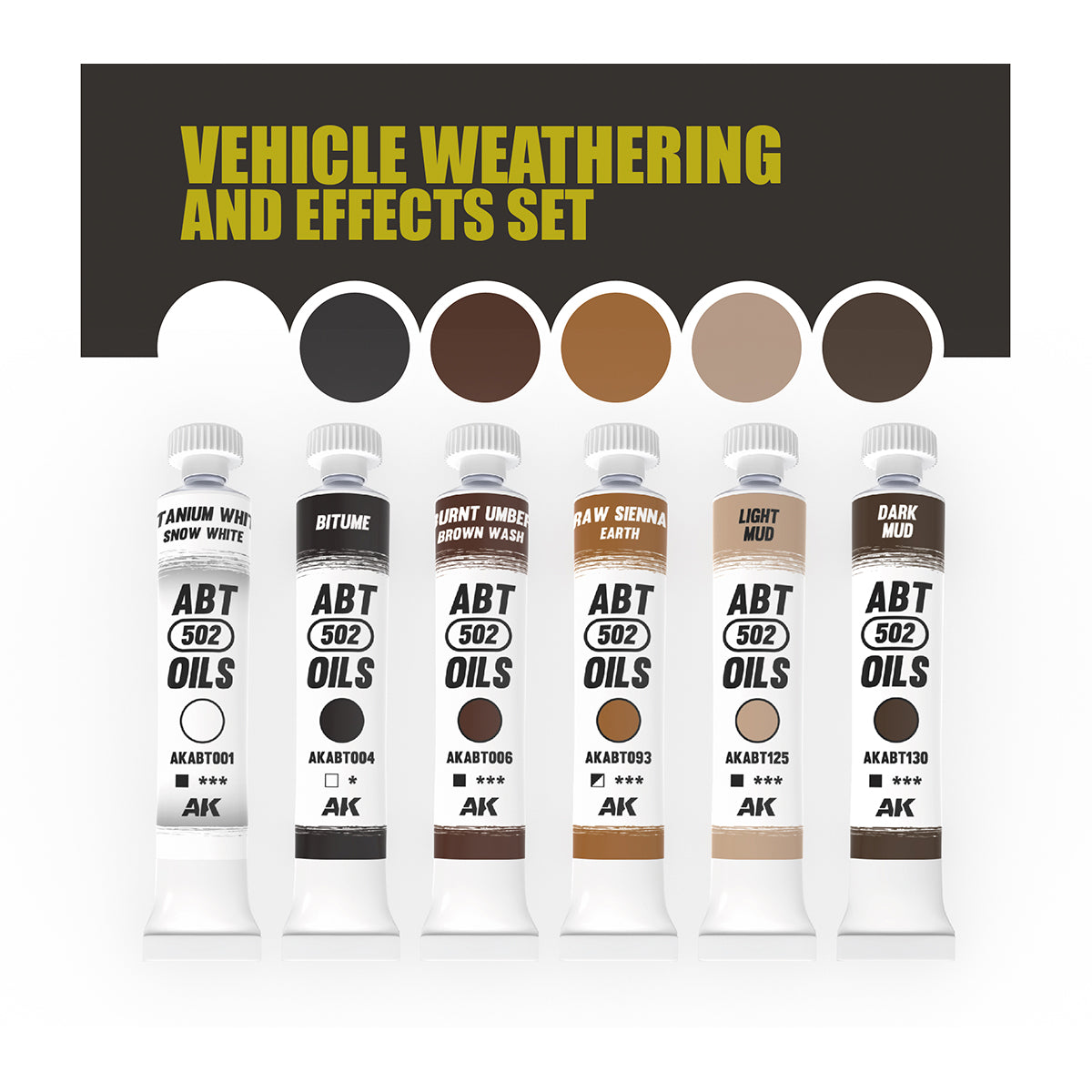 AKABT302 - Abteilung 502 Vehicle Weathering & Effects Set (Oils)