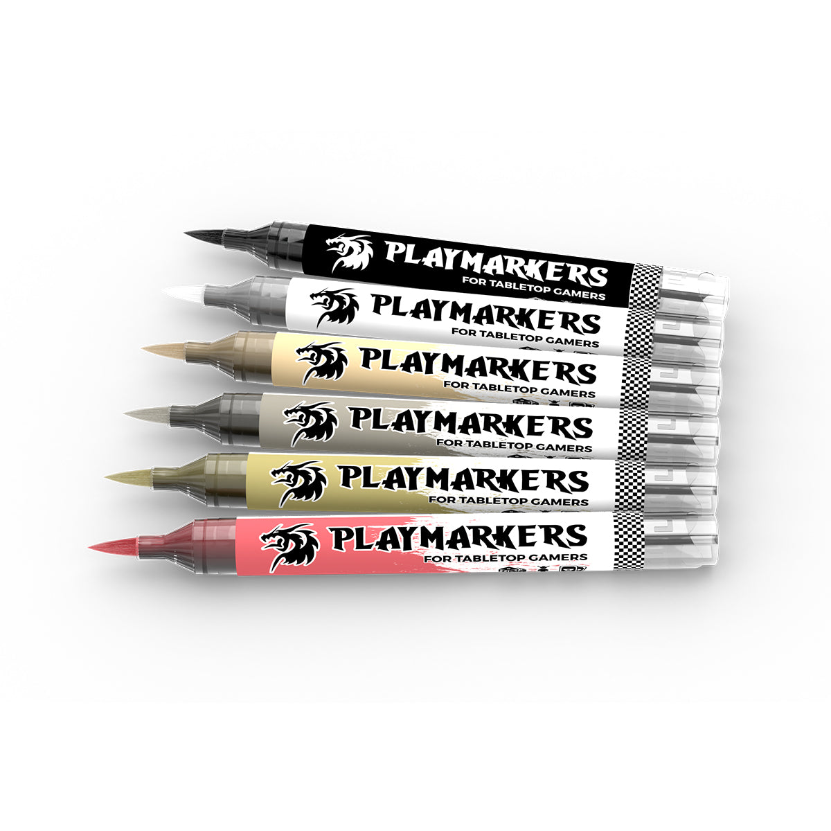 AKM102 - PLAY MARKERS SET - SKELETONS & ZOMBIES - SET OF 6