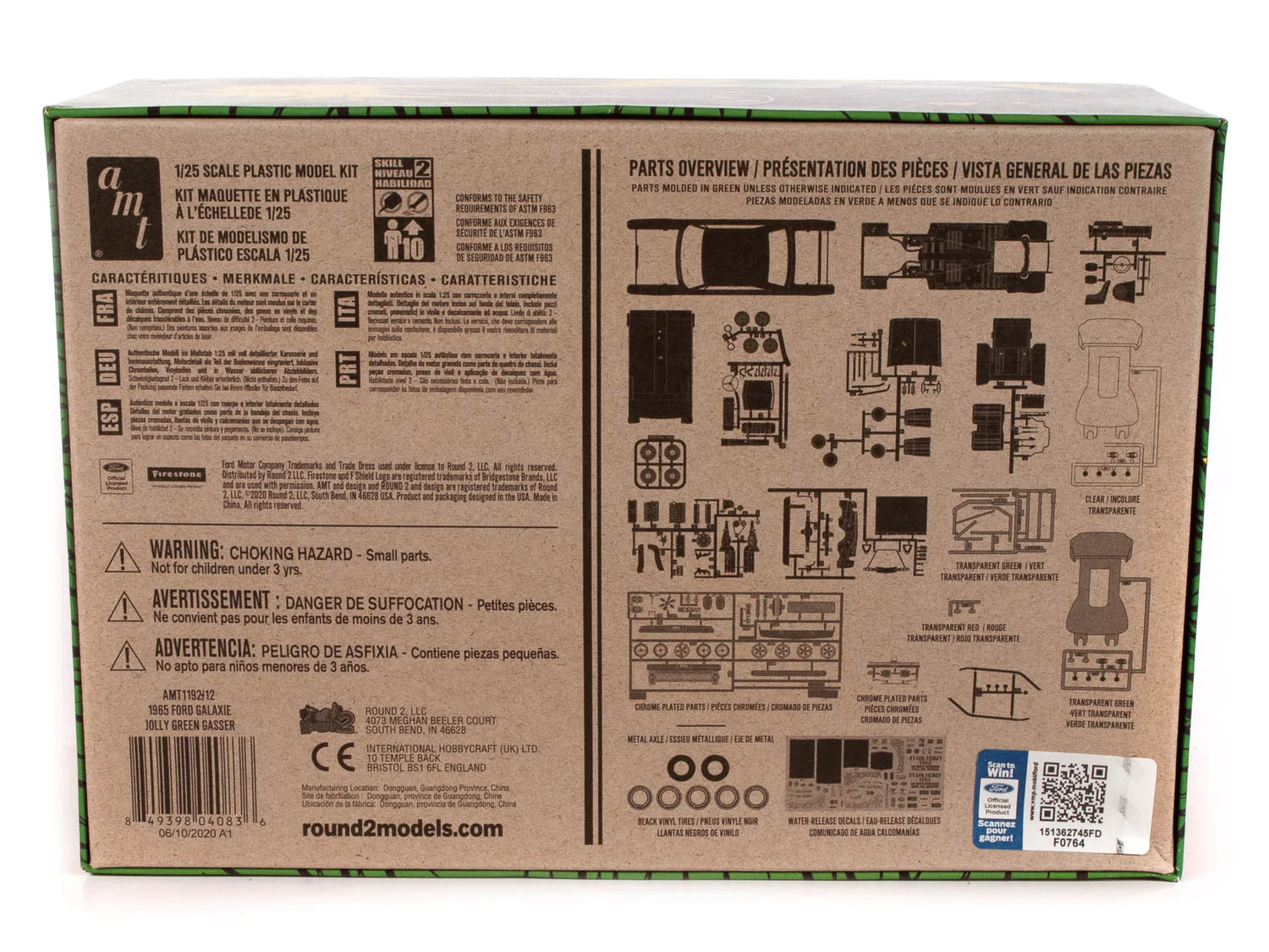 AMT1192 - 1:25 1965 Ford Galaxie "Jolly Green Gasser"