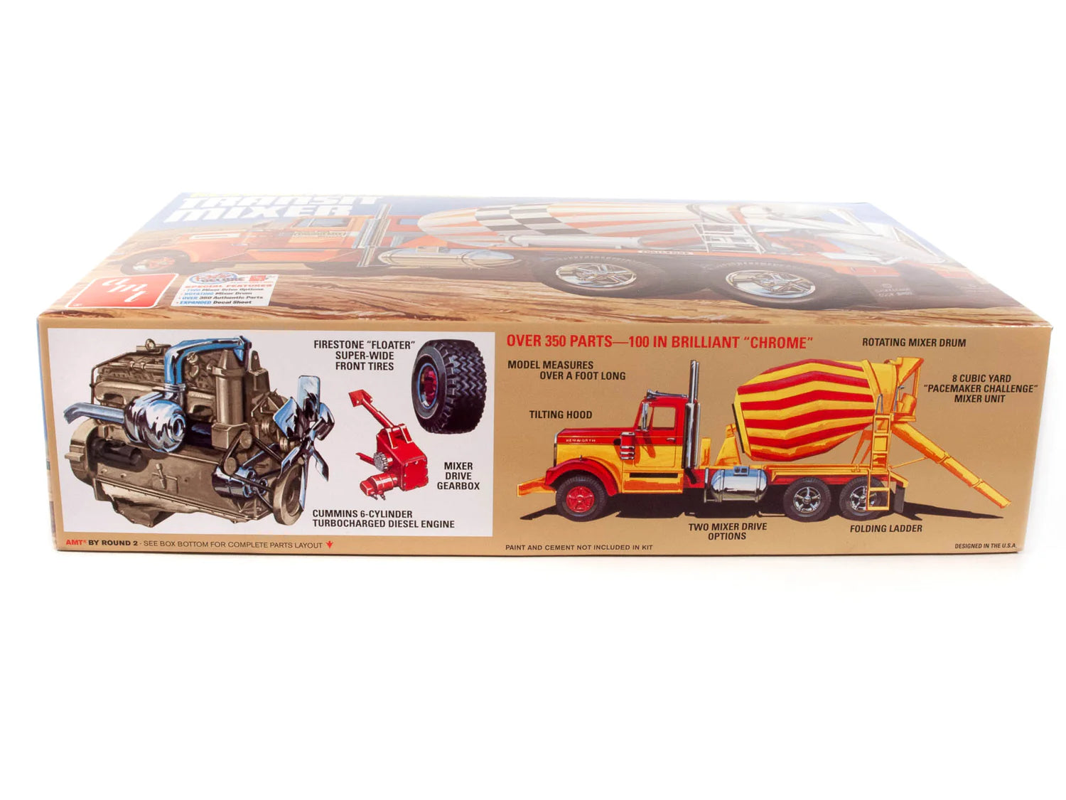 AMT1215 - 1:25 Kenworth/Challenge Transit Cement Mixer