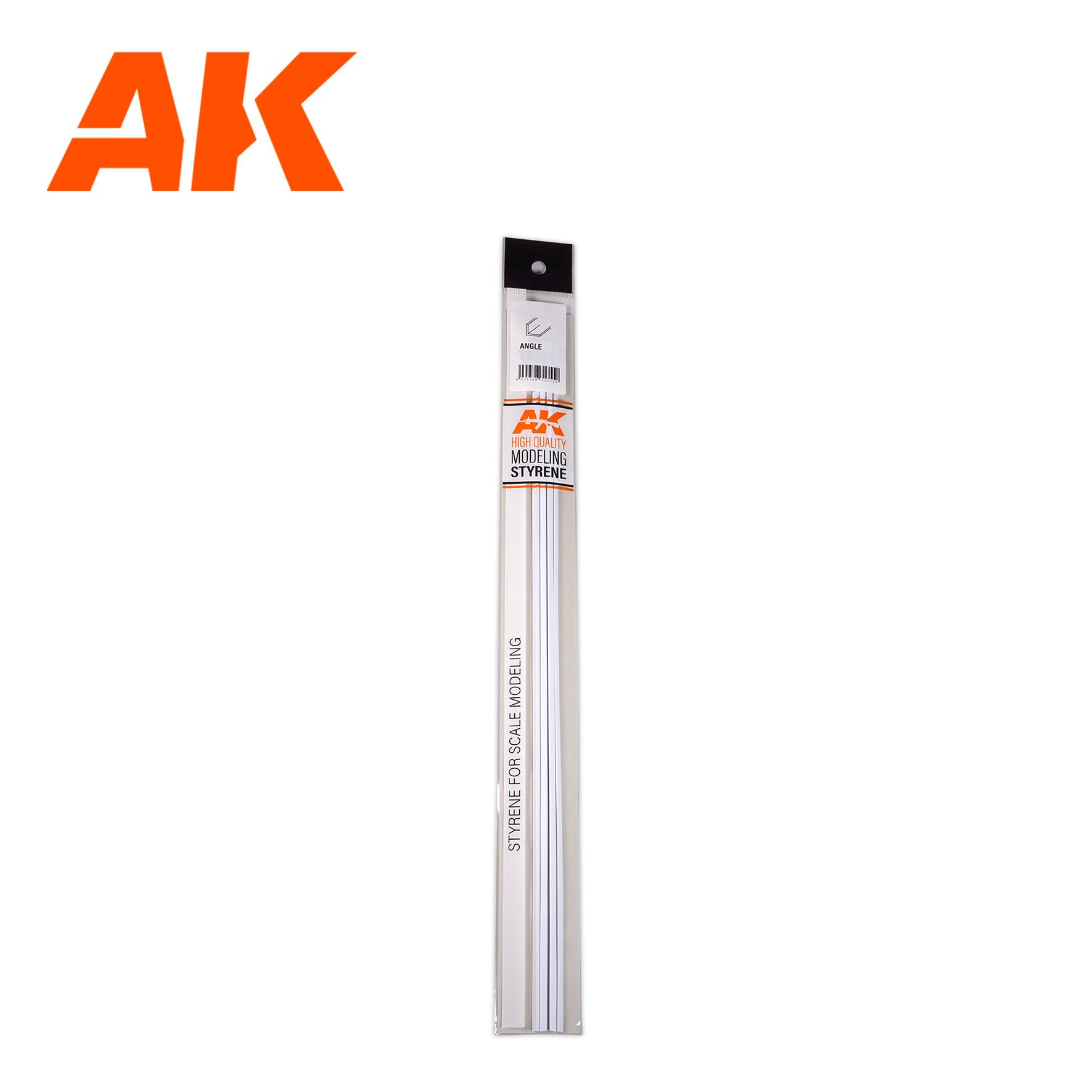 AK6562 - Angle - Styrene Strip - 4.00 x 4.00 x 350mm - (3 units)