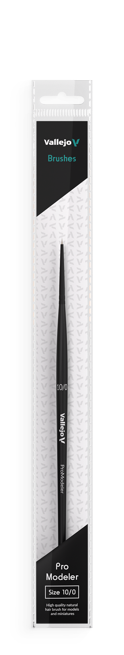 B01100 - Pro Modeler - NATURAL HAIR - ROUND BRUSH NO. 10/0 - Vallejo Pro Modeler