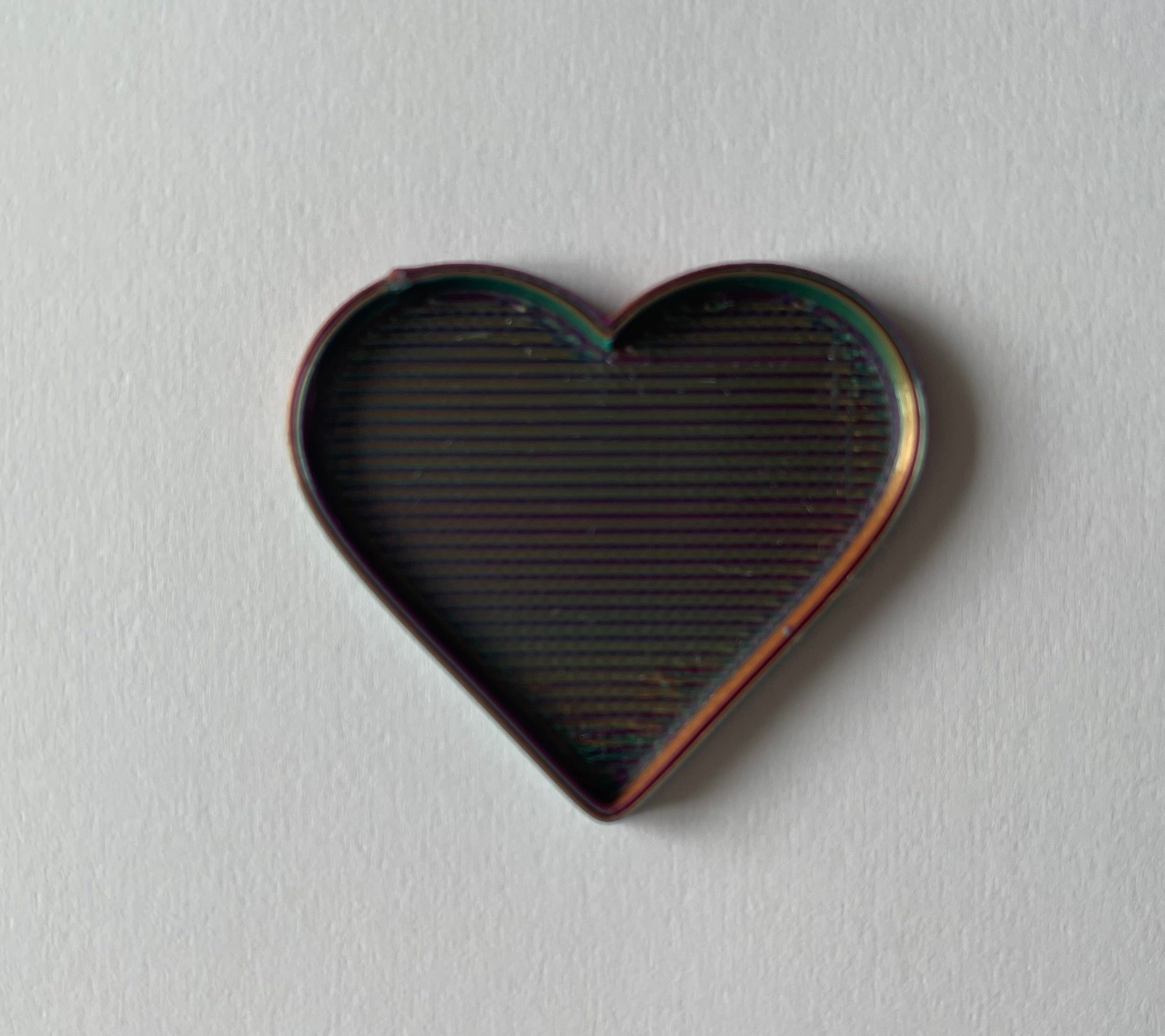 3D Gizmo's - Colorshift - Purple - Blue - Gold (5 x Heart Bezel)