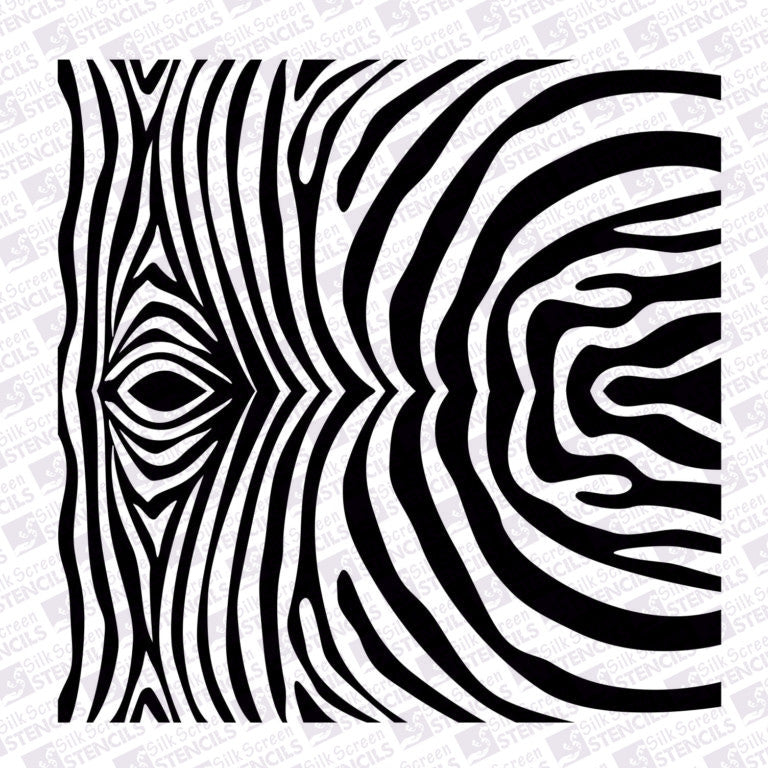 SQ Pattern Zebra - J (131mm x 139mm)