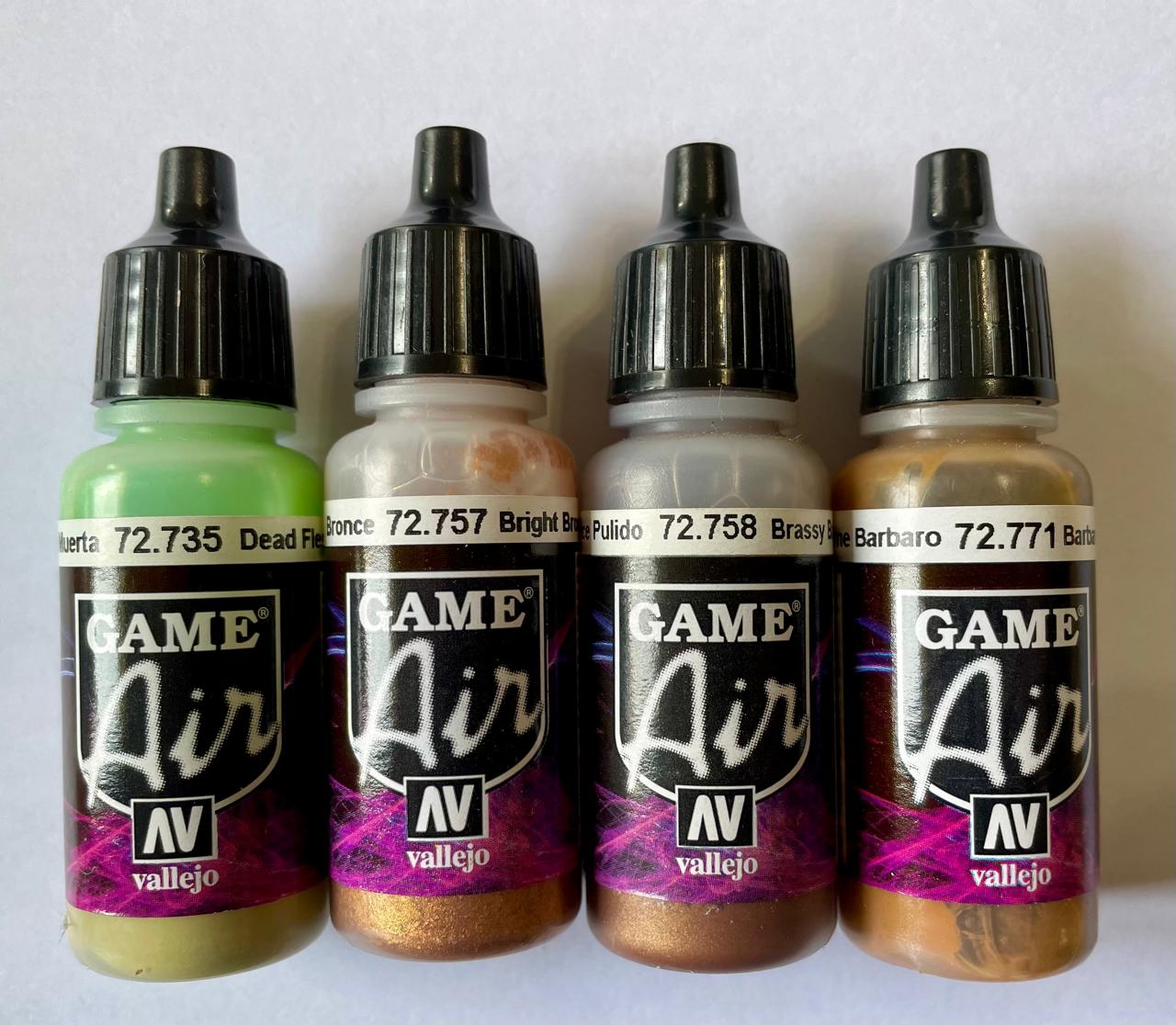 CRAZY SPECIAL - x4 GAME AIR PAINTS - 17ML - SET 1