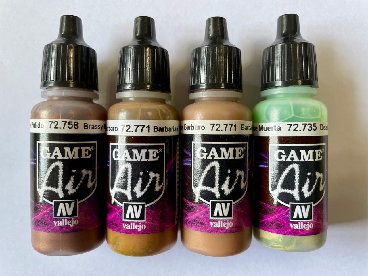 CRAZY SPECIAL - x4 GAME AIR PAINTS - 17ML - SET 2