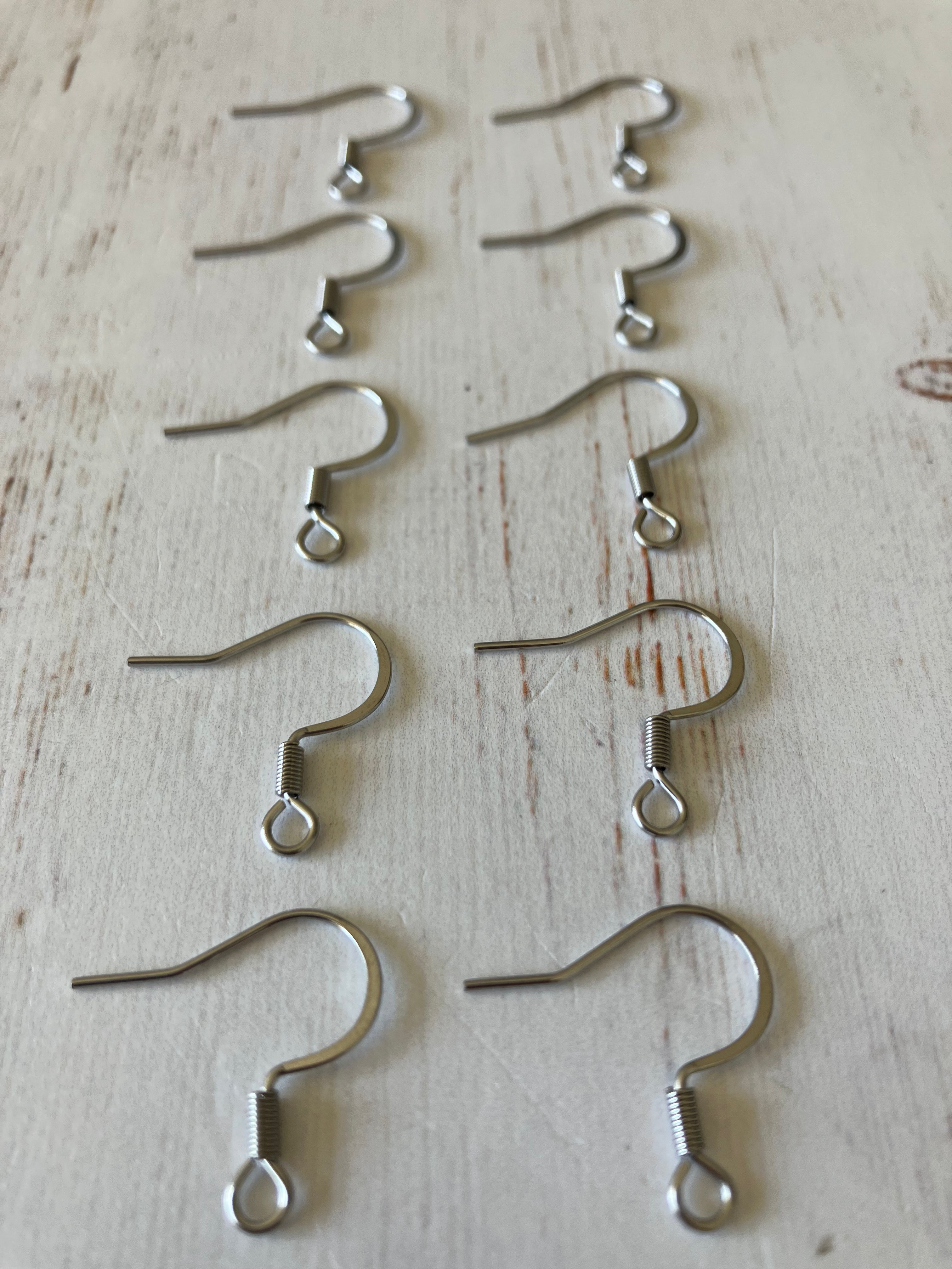 316 Surgical Stainless Steel French Earing Hooks (5 PAIRS)