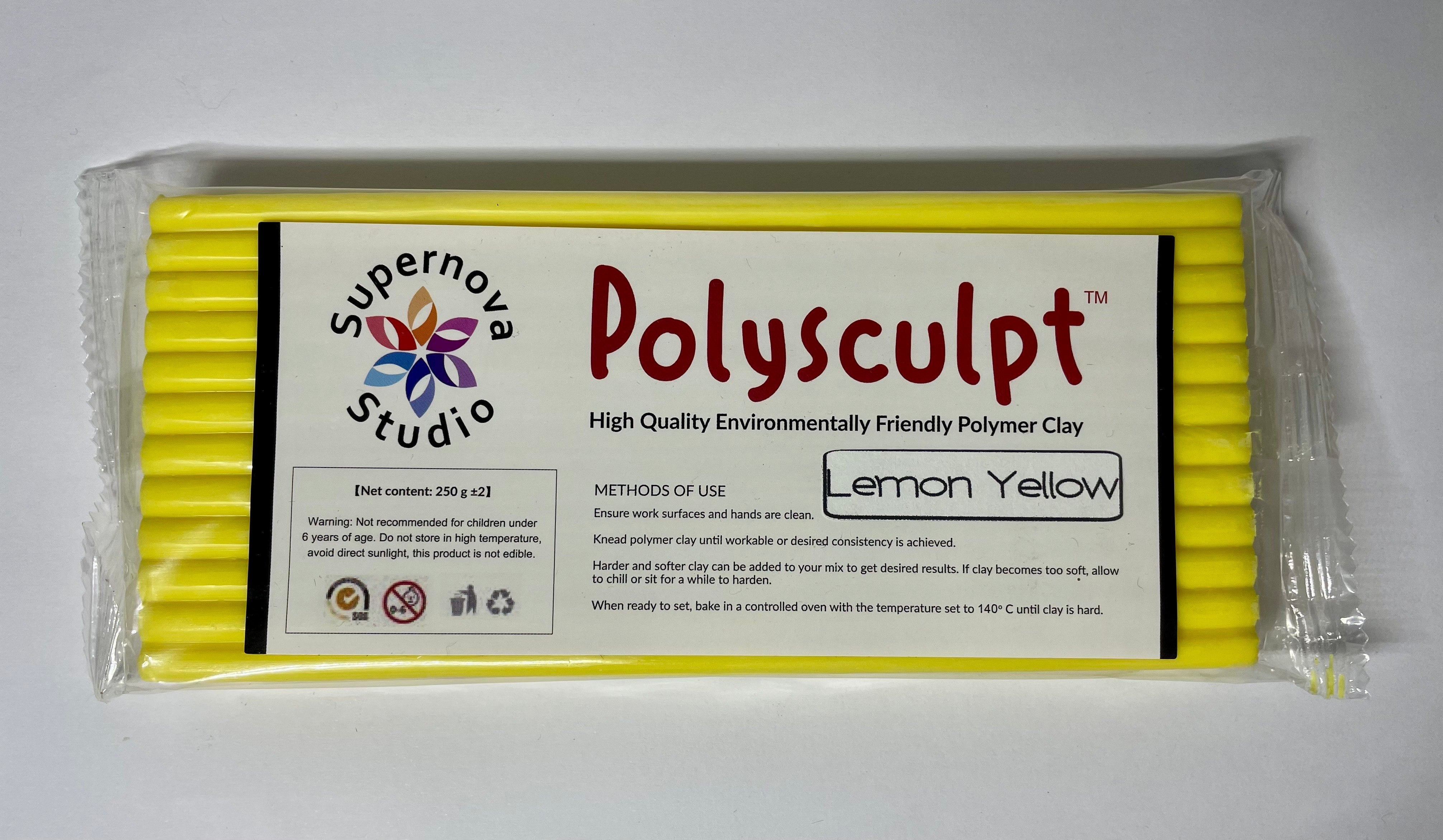 Lemon Yellow Polysculpt™ Polymer Clay - 250g