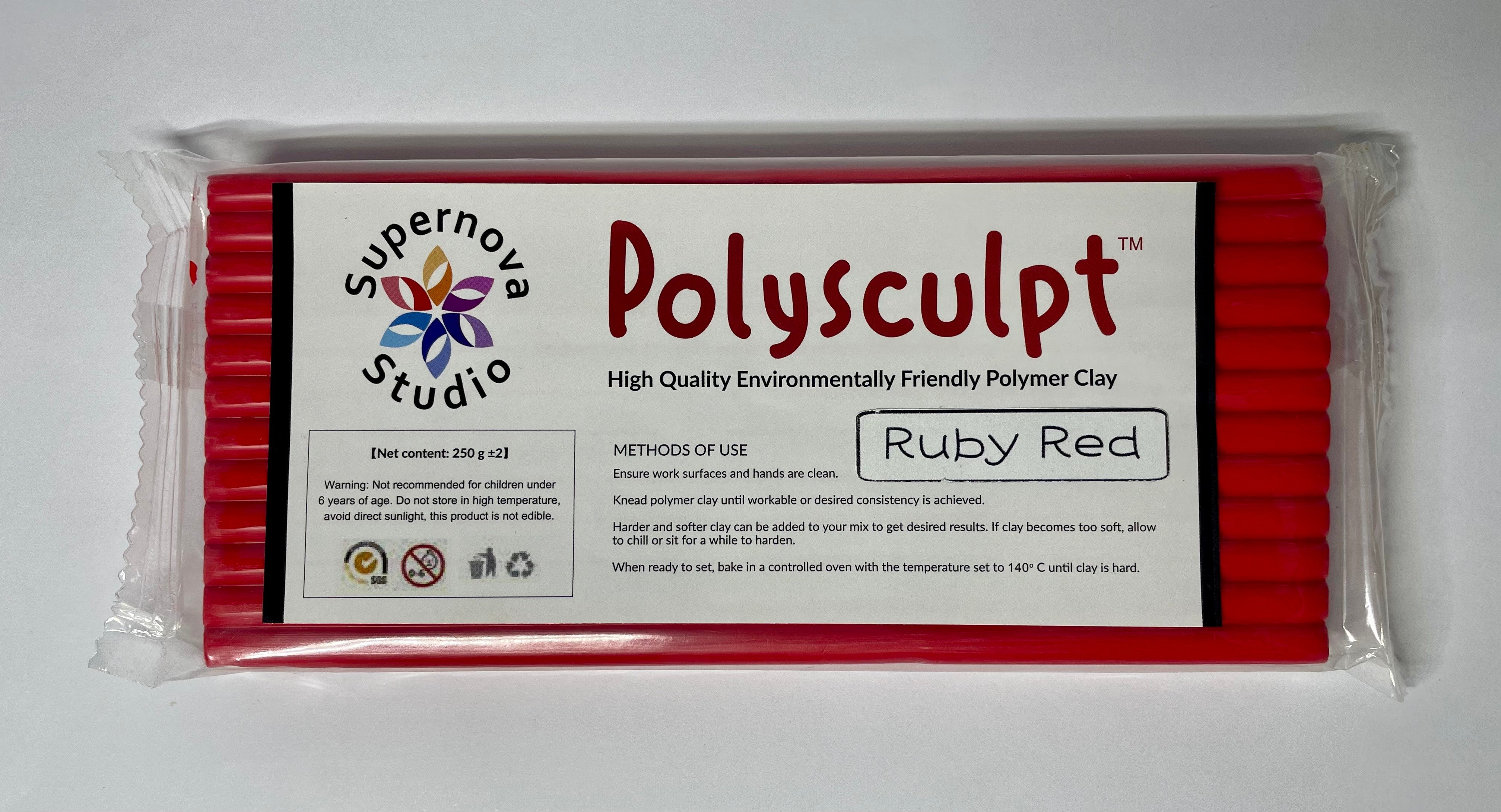 Ruby Red Polysculpt™ Polymer Clay - 250g