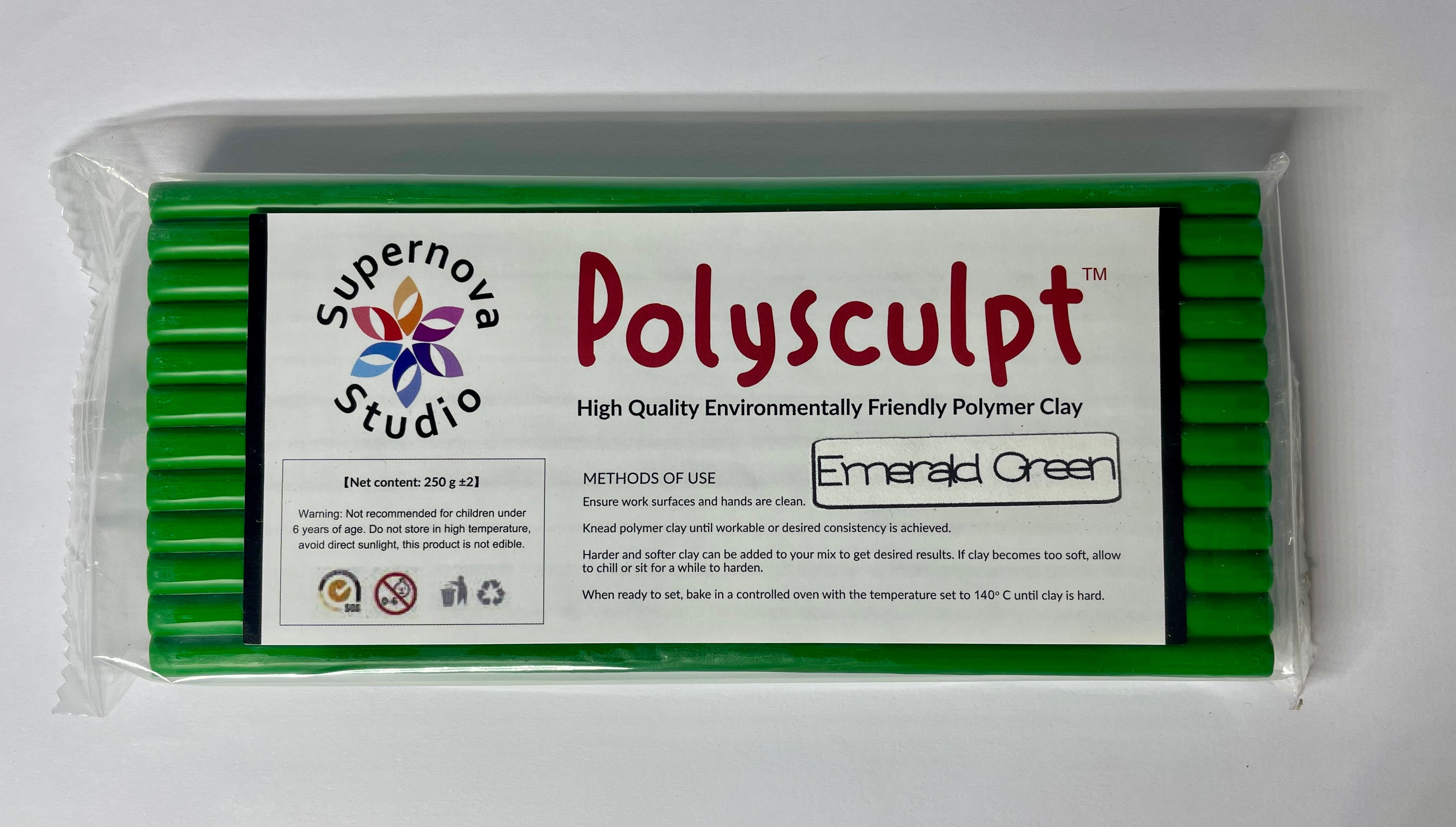 Emerald Green Polysculpt™ Polymer Clay - 250g
