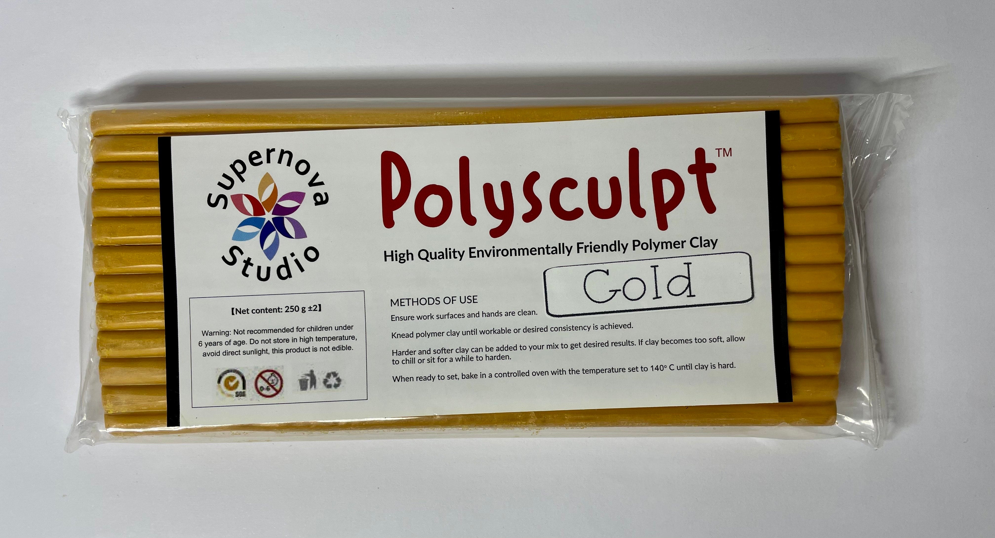 Gold Polysculpt™ Polymer Clay - 250g