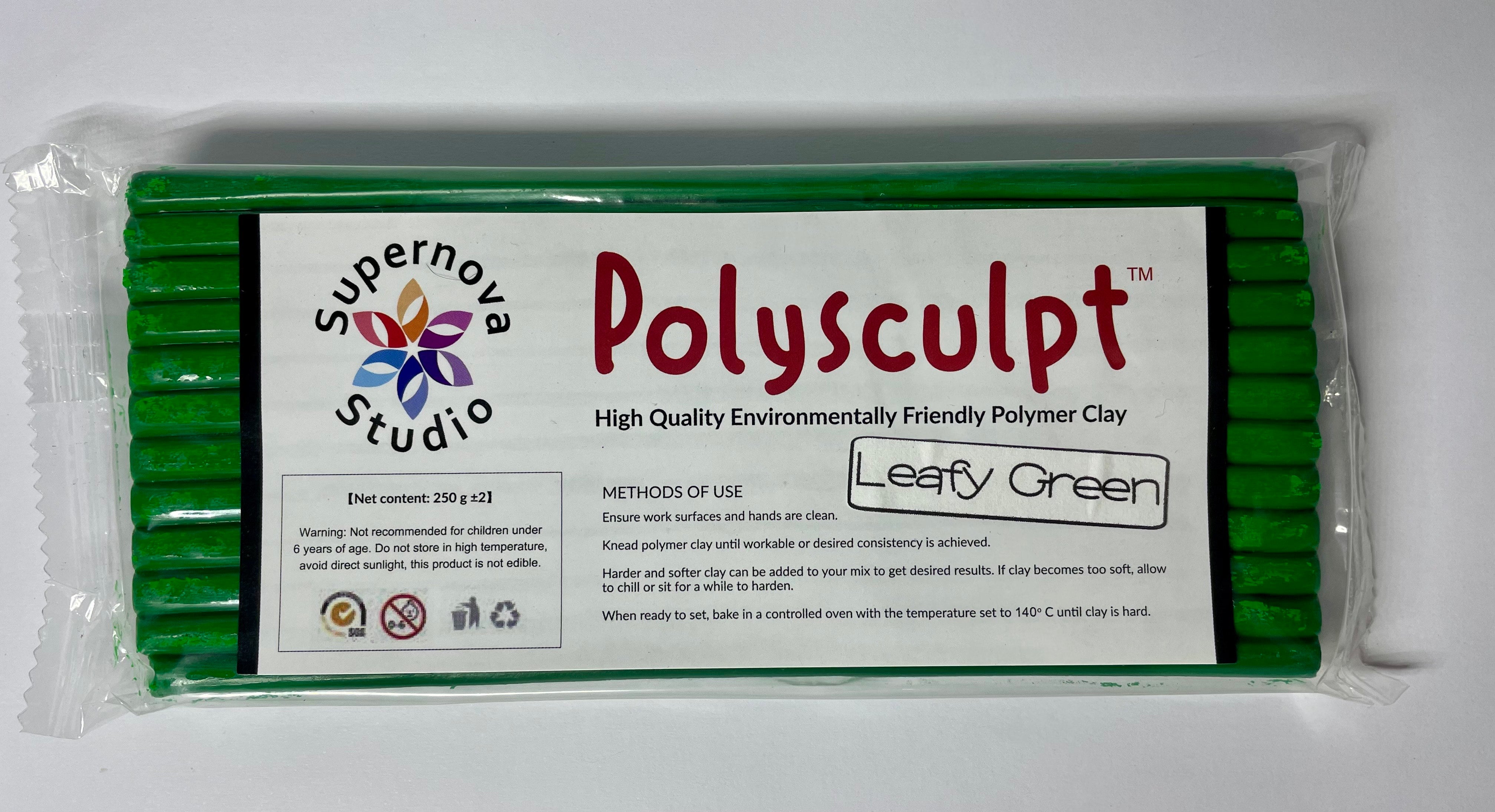 Leafy Green Polysculpt™ Polymer Clay - 250g