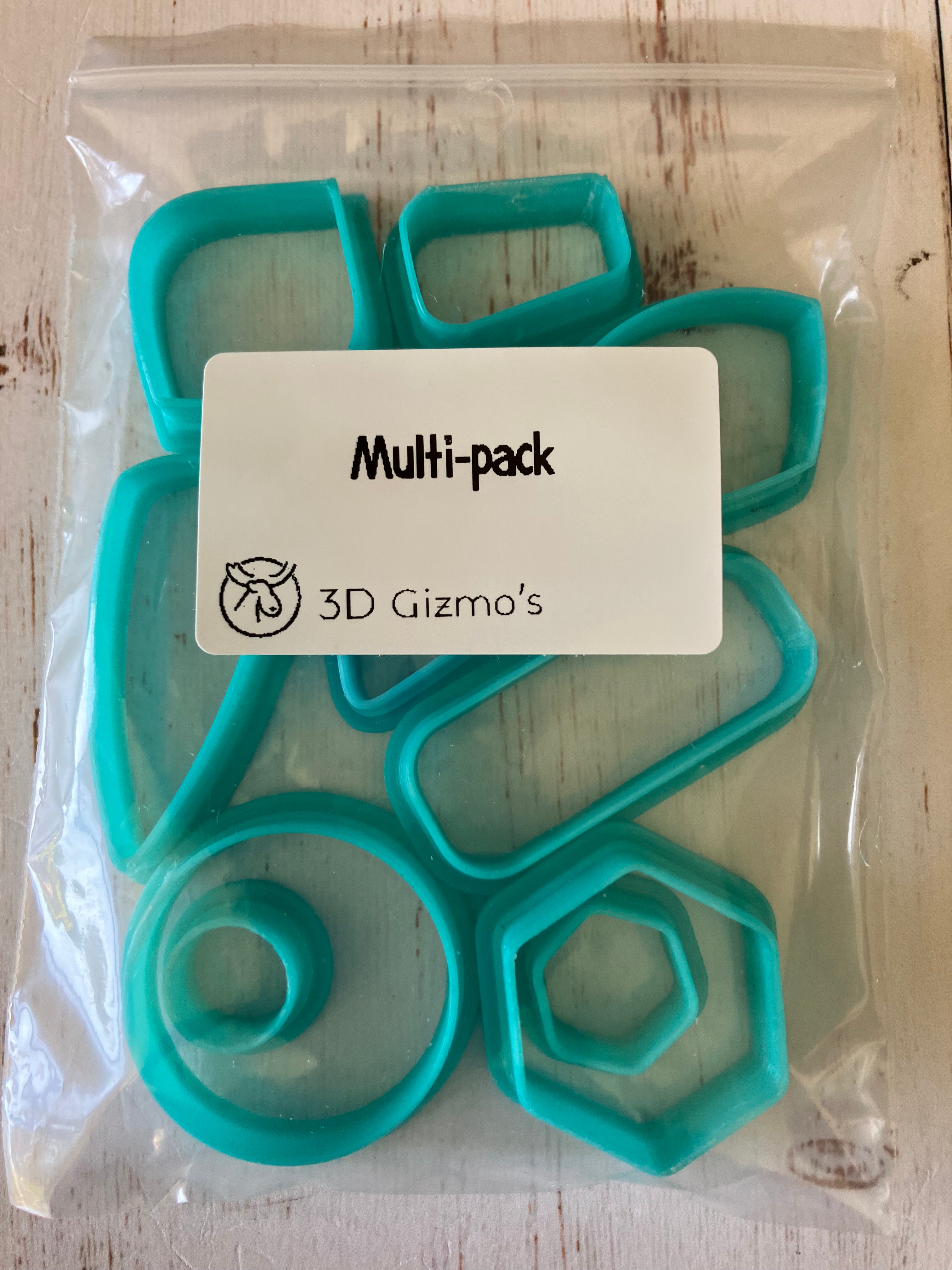 3D Gizmo's - Multipack (10 cutters)