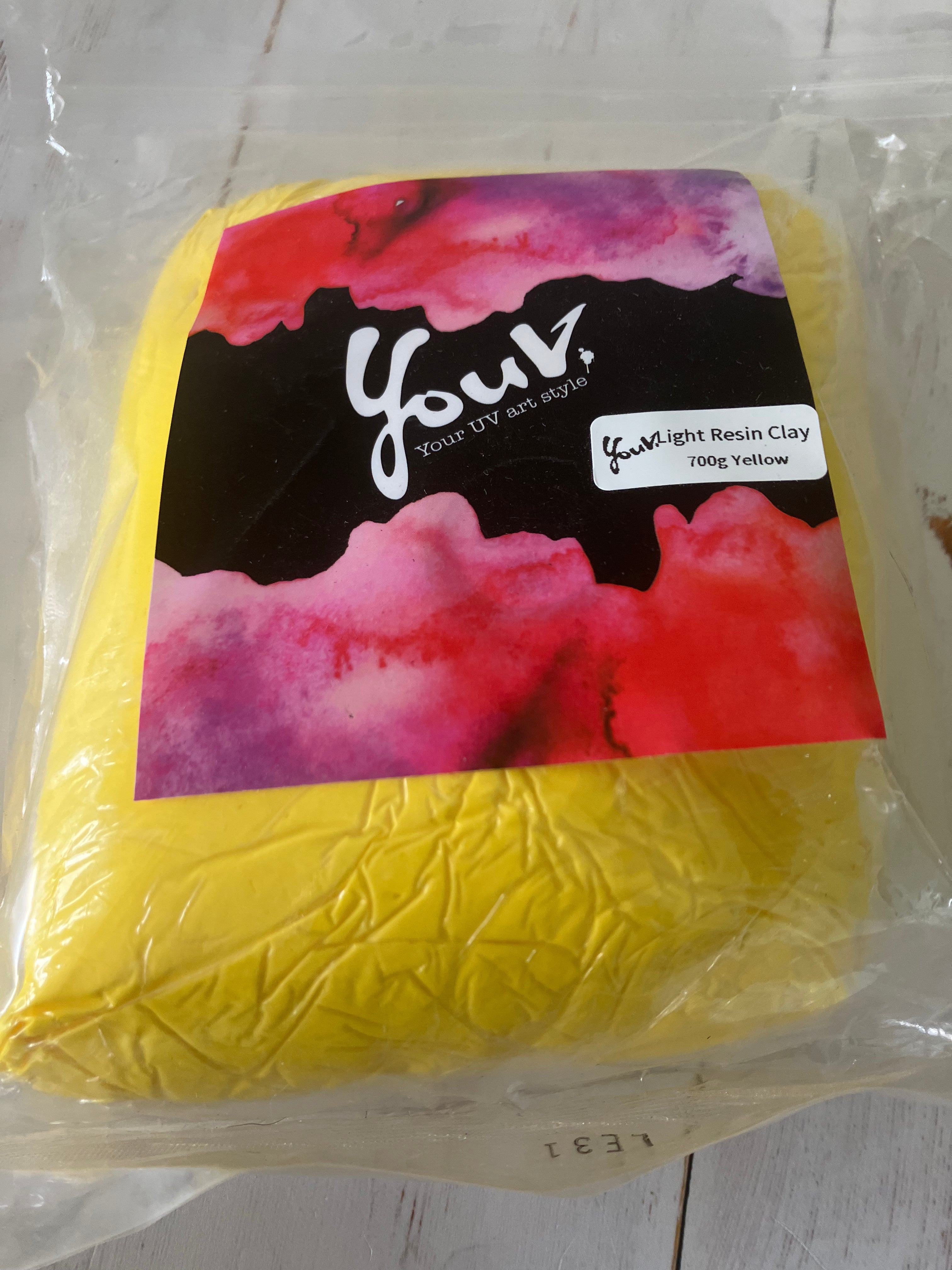 Yellow - Light Resin Air Dry Clay - 700 g