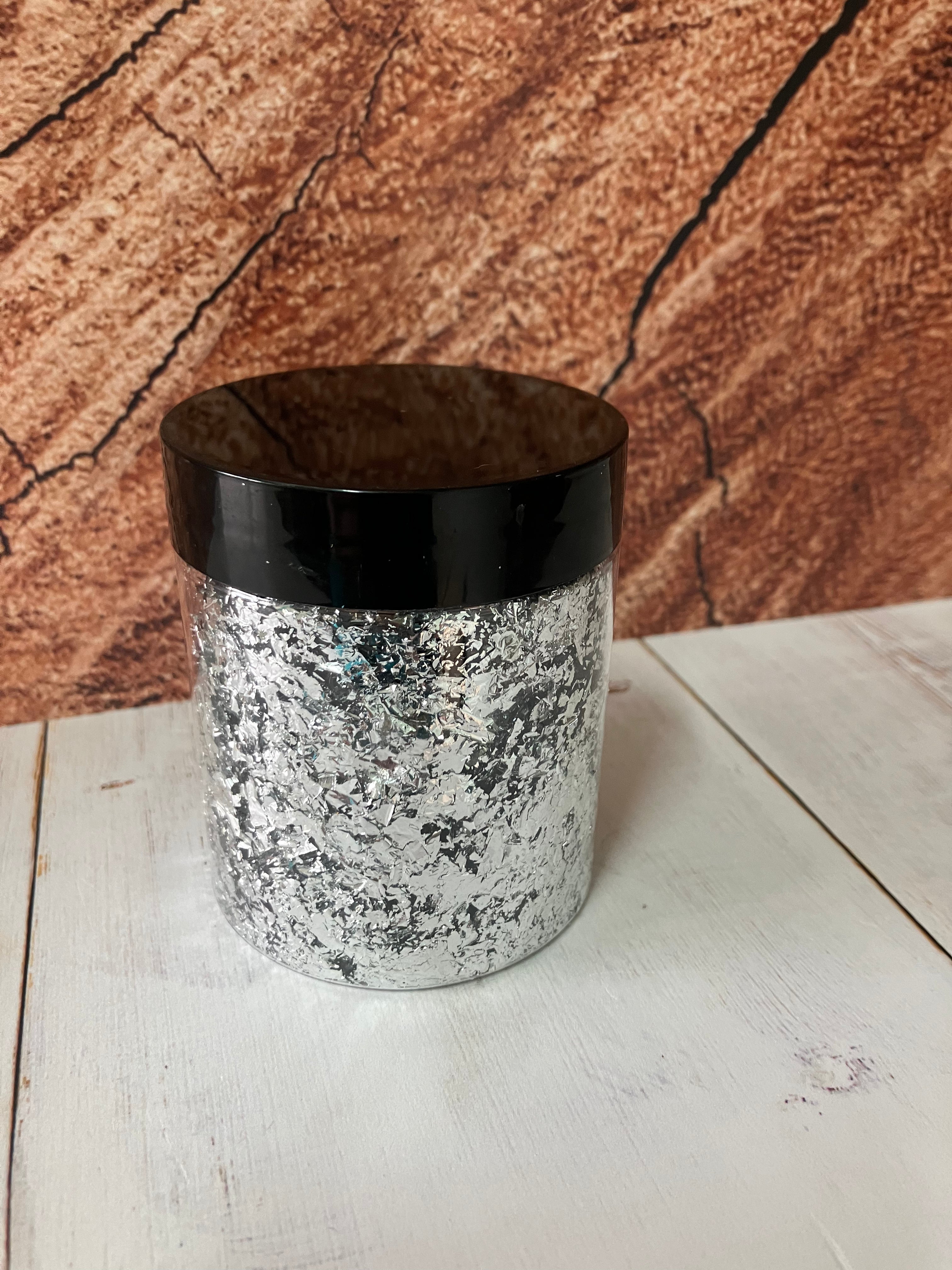 SILVER Foil Flakes- 3 Grams