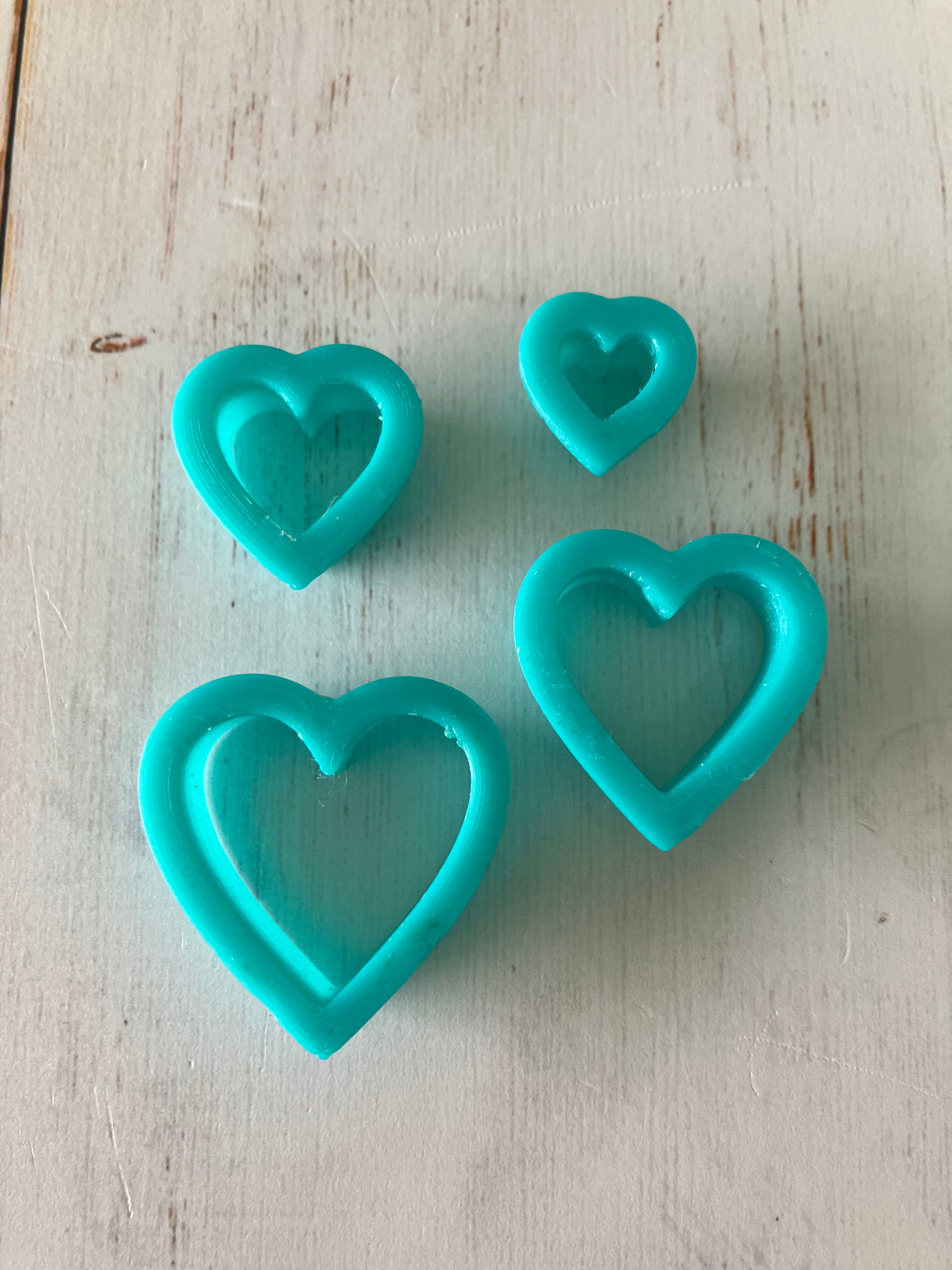 3D Gizmo's - Hearts Cutters (4)