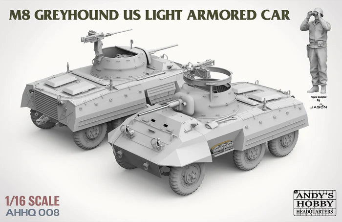Andy's Hobby Headquarters AHHQ-008 - 1/16 US M8 Greyhound