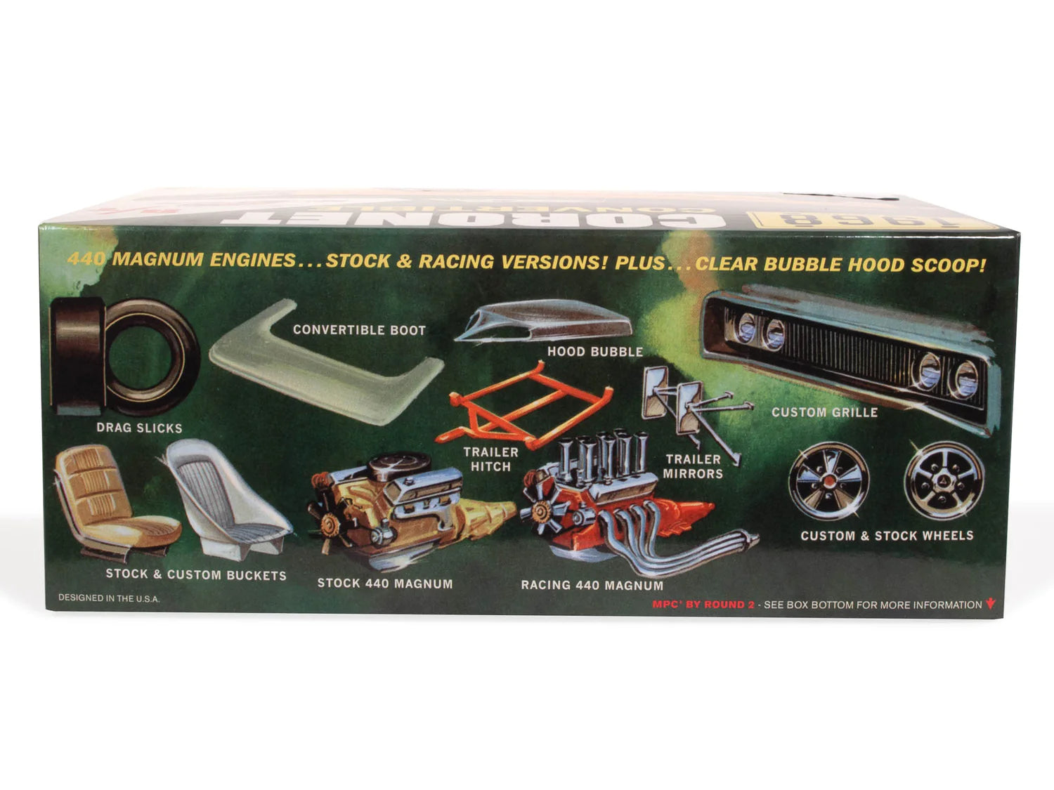 MPC978 - 1:25 1968 Dodge Coronet Convertible w/Trailer