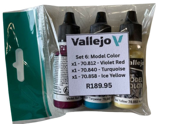 Vallejo Set 6: Model color x3 paints