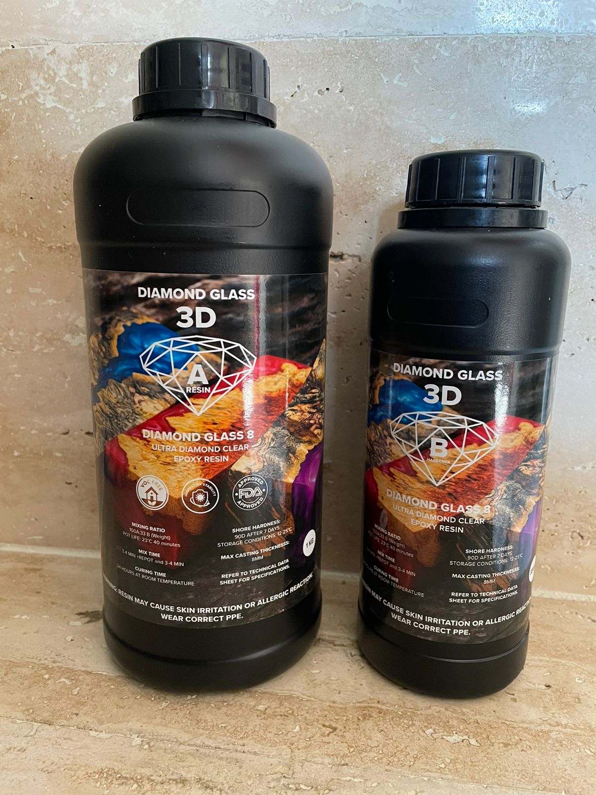 Diamond Glass Epoxy Resin 1.33 kg pack