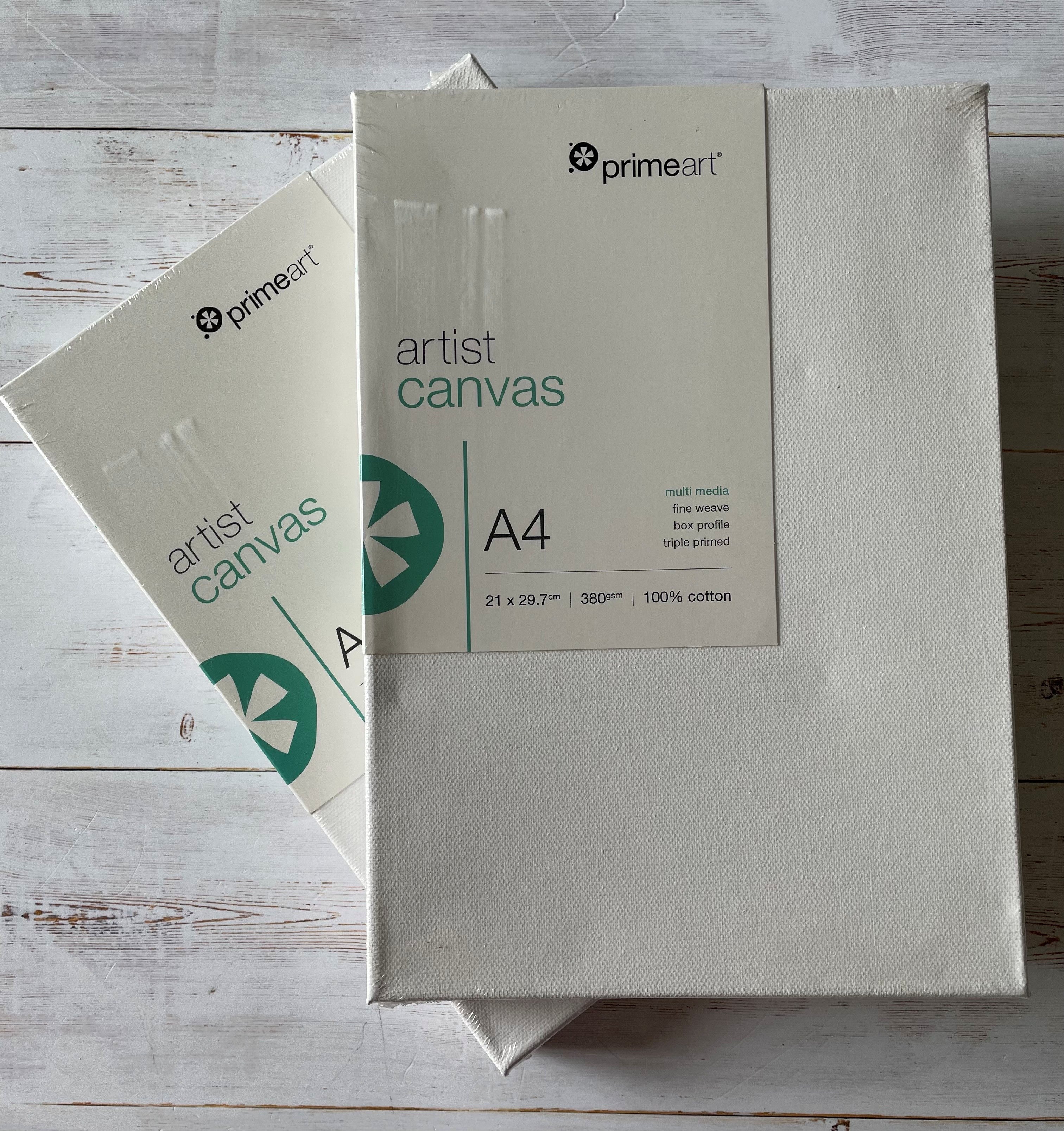 Prime Art Stretch Canvas 380g 21 x 29.7cm - A4