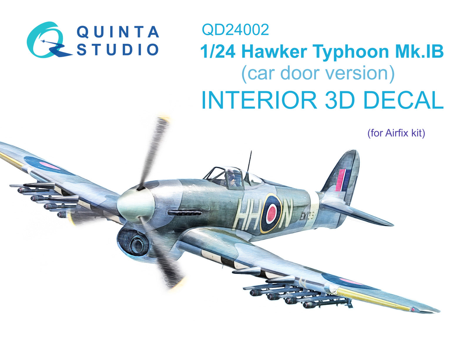 Quinta Studio - 1/24 Hawker Typhoon (car door) QD24002 for Airfix kit