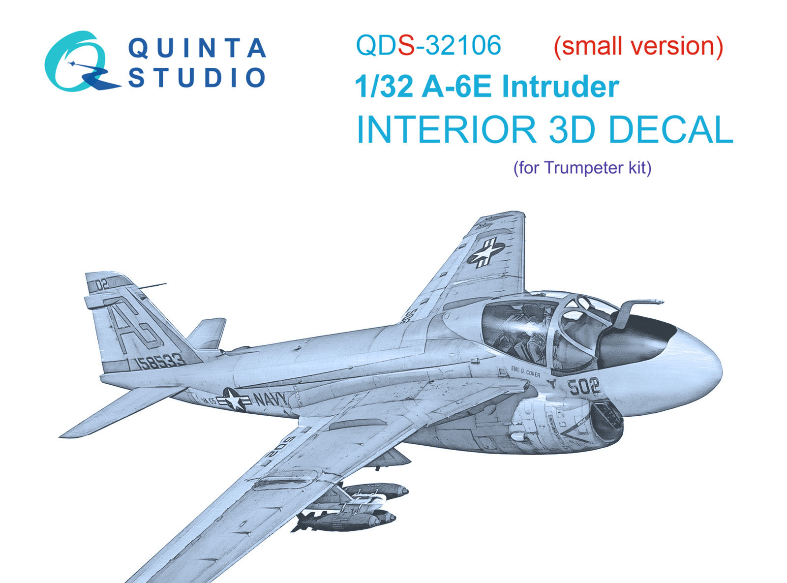Quinta Studio - 1/32 A-6E intruder QDS-32106 for Trumpeter kit (small version)