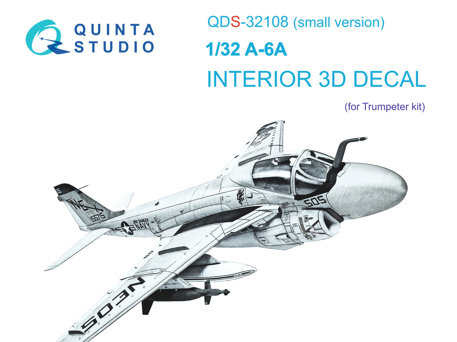 Quinta Studio - 1/32 A-6A QDS-32108 for Trumpeter kit (small version)