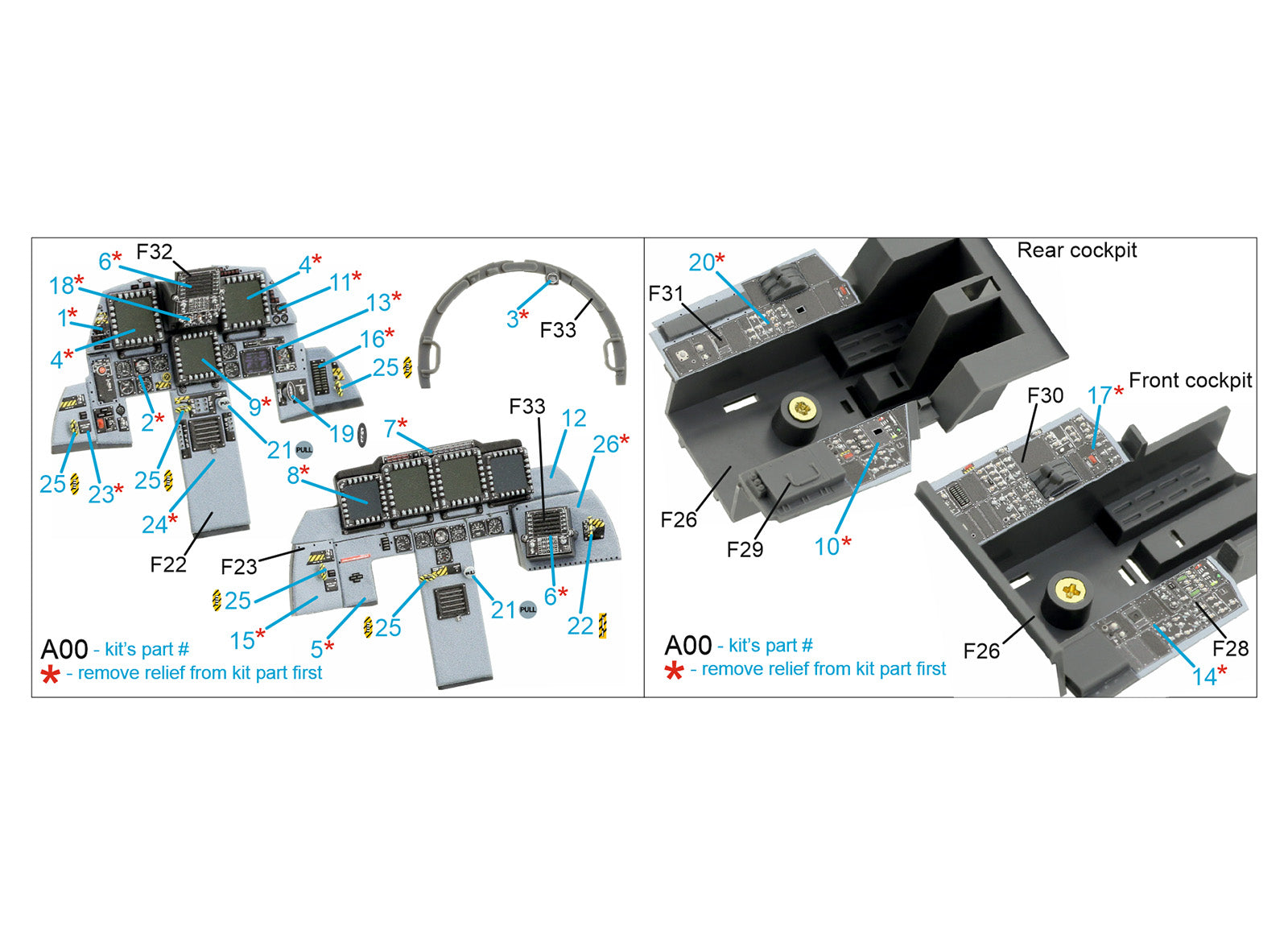 Quinta Studio - 1/32 F-15E QDS-32119 for Tamiya kit (small version)
