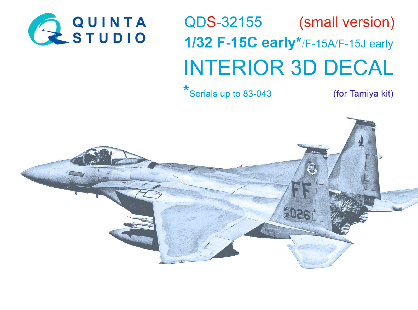 Quinta Studio - 1/32 F-15C early/F-15A/F-15J early QDS-32155 for Tamiya kit (small version)