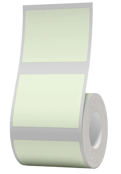 Thermal Labels compatible with B21 - B1 - B3S Label Machine - 50 x 30mm - 230 Labels per roll - SOLID GREEN