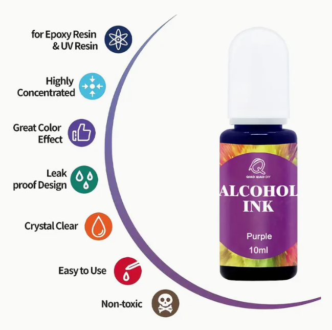 White - High density - Alcohol ink - 10ml