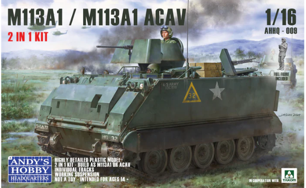 Andy's Hobby Headquarters AHHQ-009 - 1/16 M113 A1 /M113 A1 ACAV APC 2 in 1