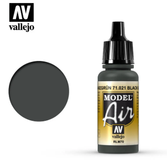 71.021 RLM70 Black Green - Vallejo Model Air - 17ML